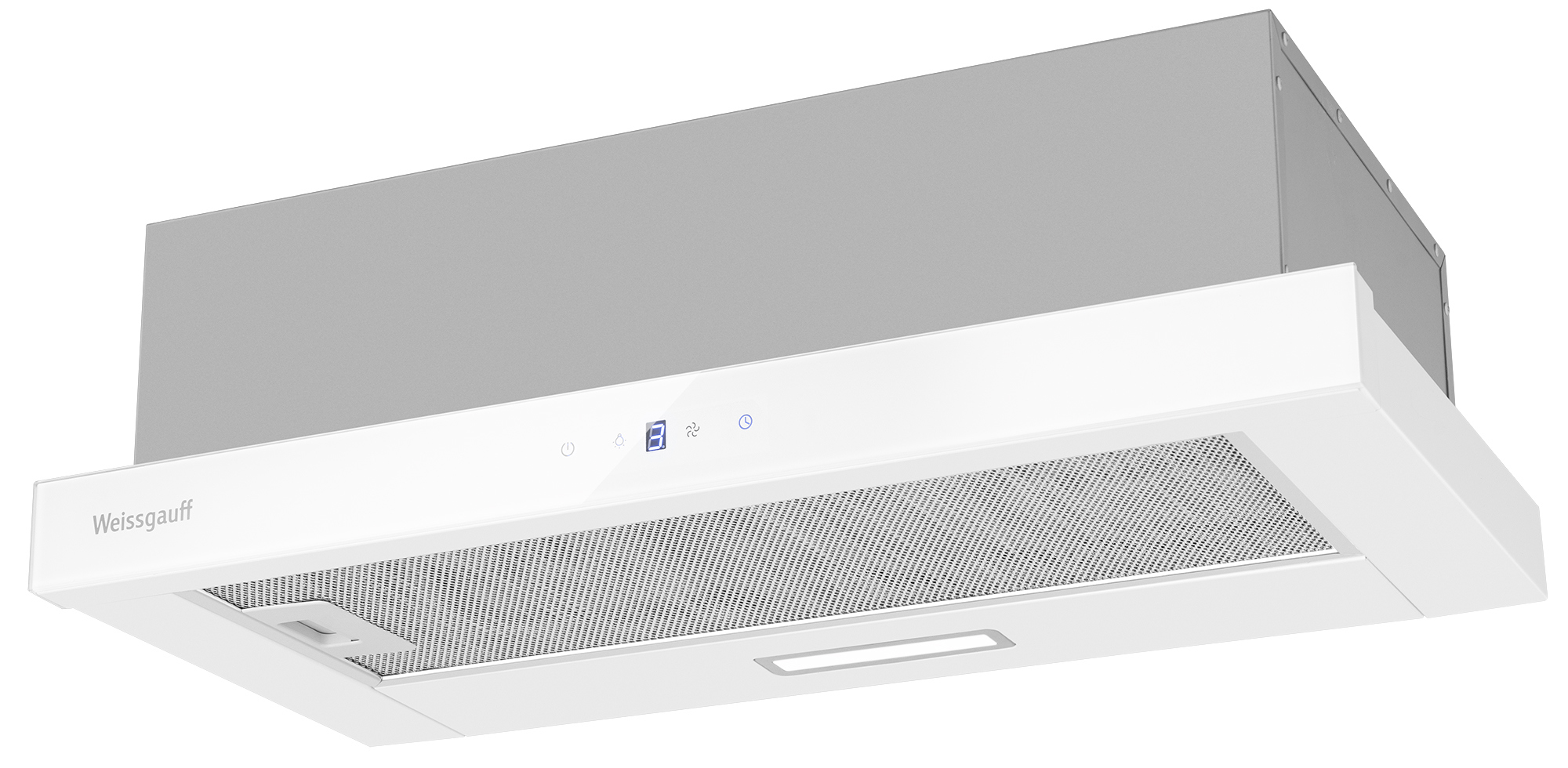 Изображение товара Вытяжка Weissgauff TEL 600 2M Touch White Glass 60 см встроенная телескопическая
