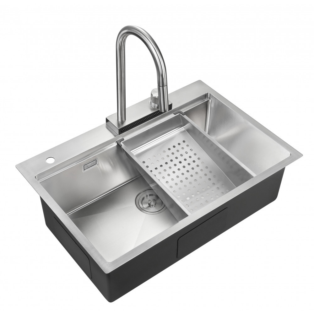 Изображение товара Кухонная мойка из нержавеющей стали Milacio Denia 50x75 см с комплектом