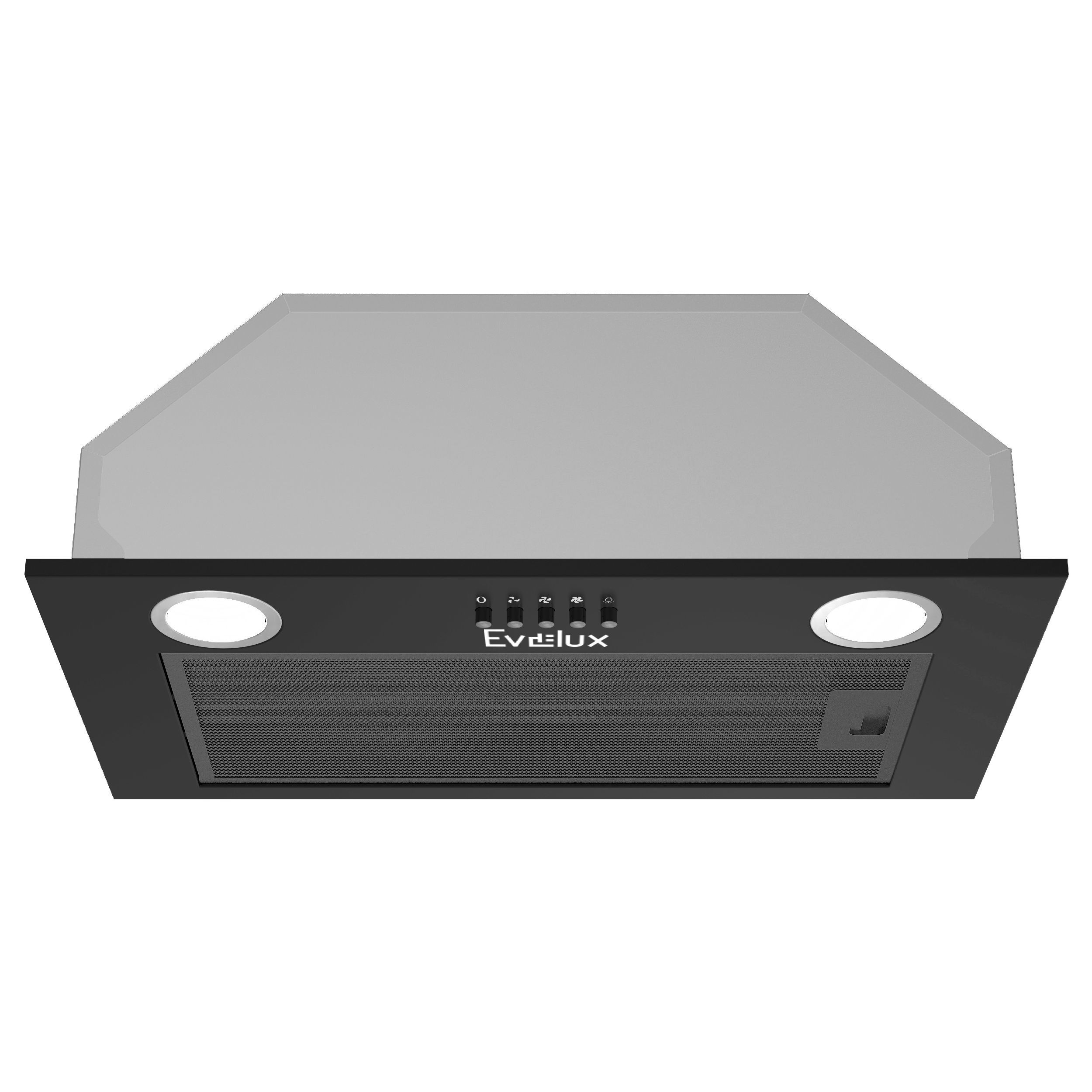 Изображение товара Встраиваемая вытяжка Evelux air 60 b черный 52.5 см efficiантный воздухообмен