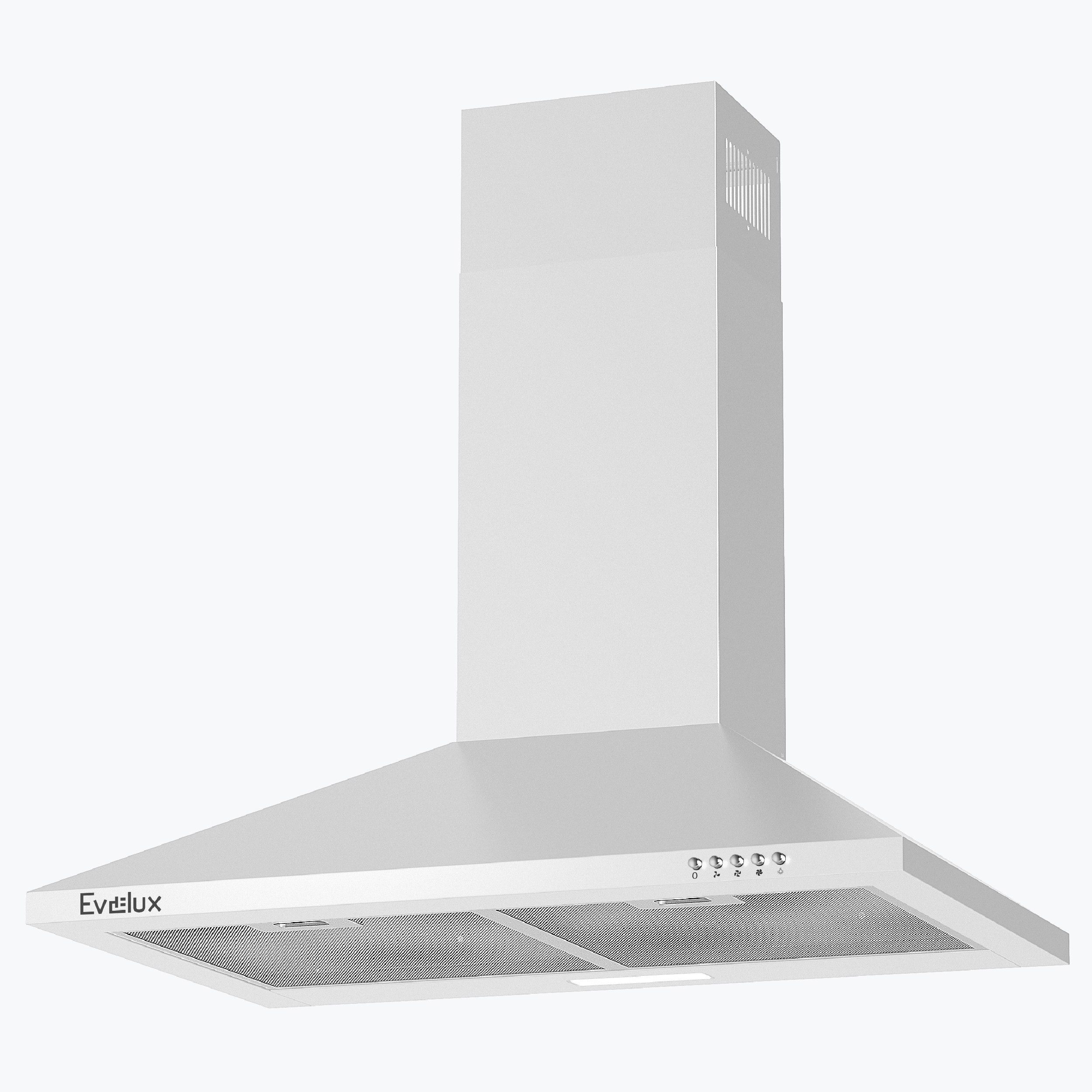 Изображение товара Купольная вытяжка Evelux favourite 60 W белая, 60 см, мощность 750 м³/ч