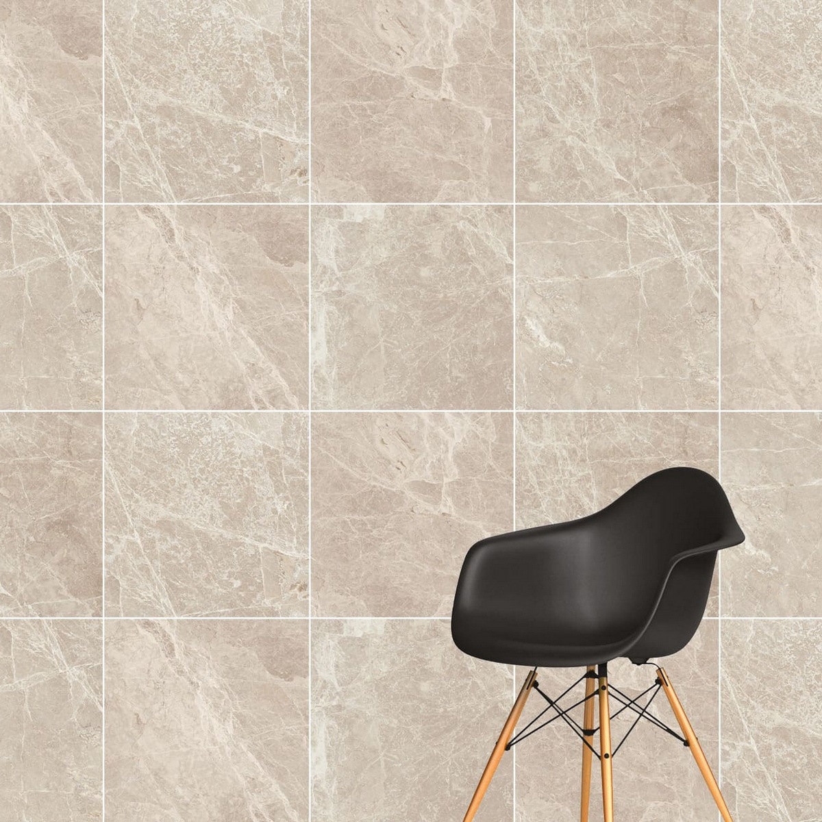 Изображение товара Керамогранит Vitra Marmostone 60x60 см бежевый эффект камня для внутреннего и внешнего пола