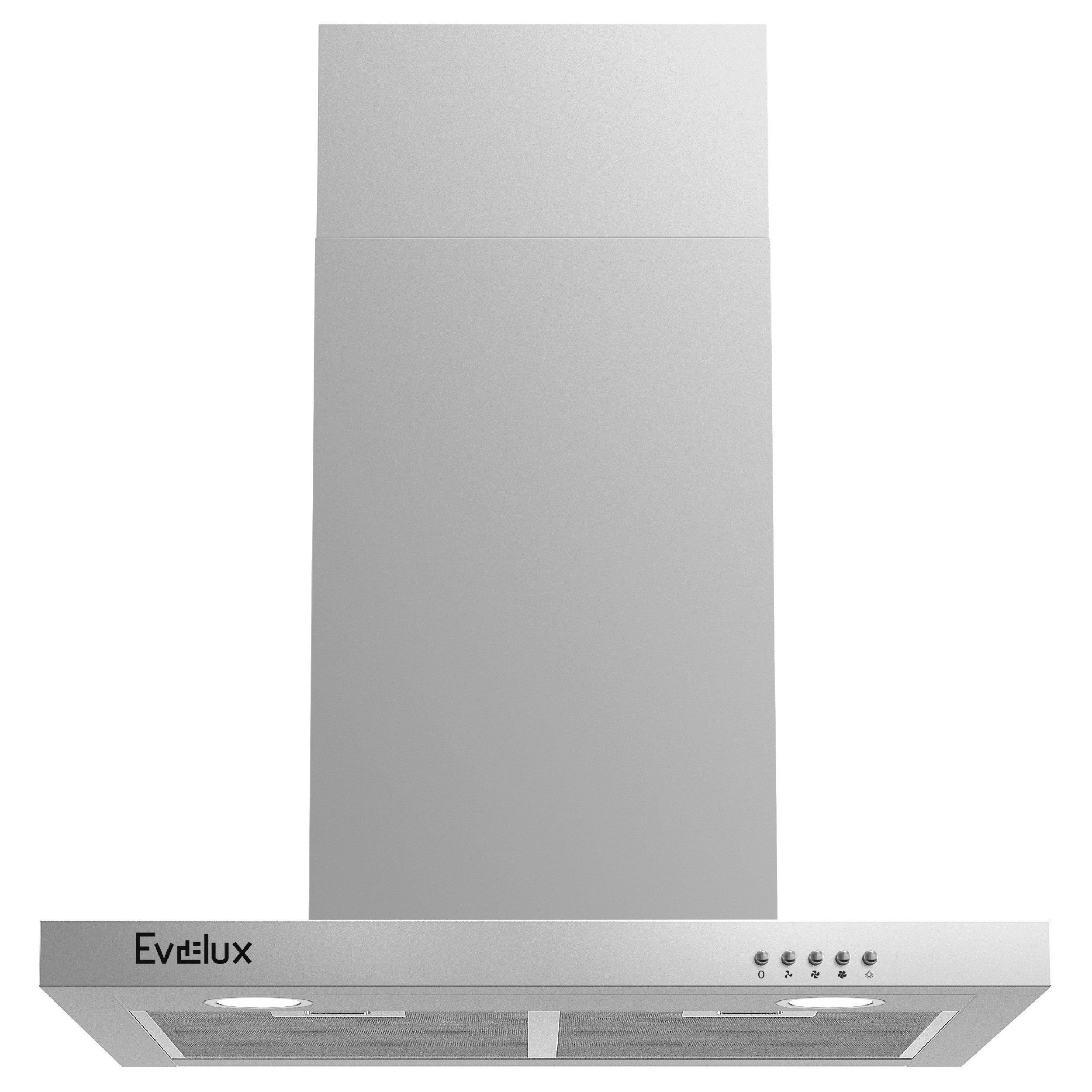 Изображение товара Вытяжка Evelux Ingrid 60x60 см серый/серебристый 750 м³/ч рециркуляция и отвод воздуха