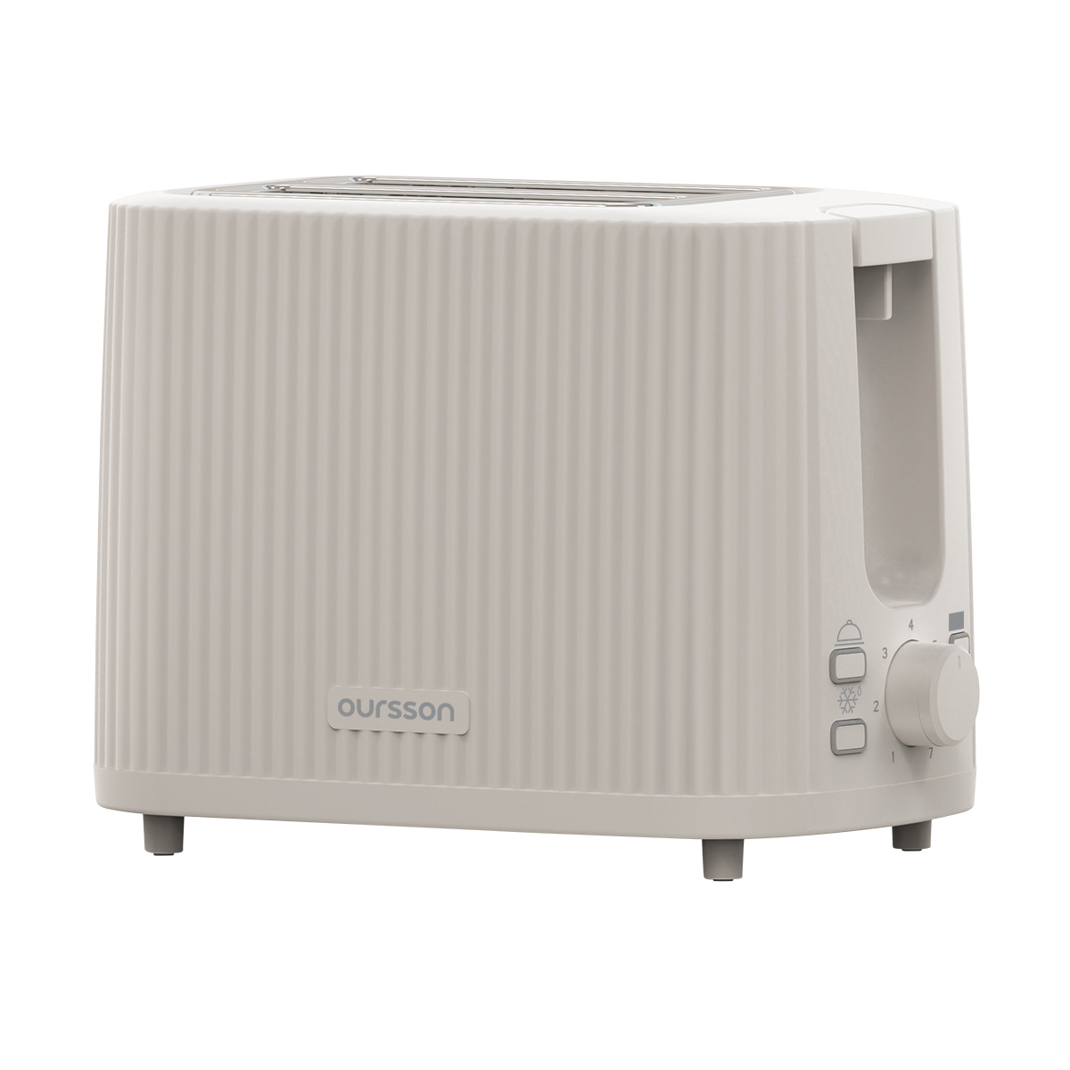 Изображение товара Стильный тостер Oursson Ts2210 слоновая кость 930 Вт механический