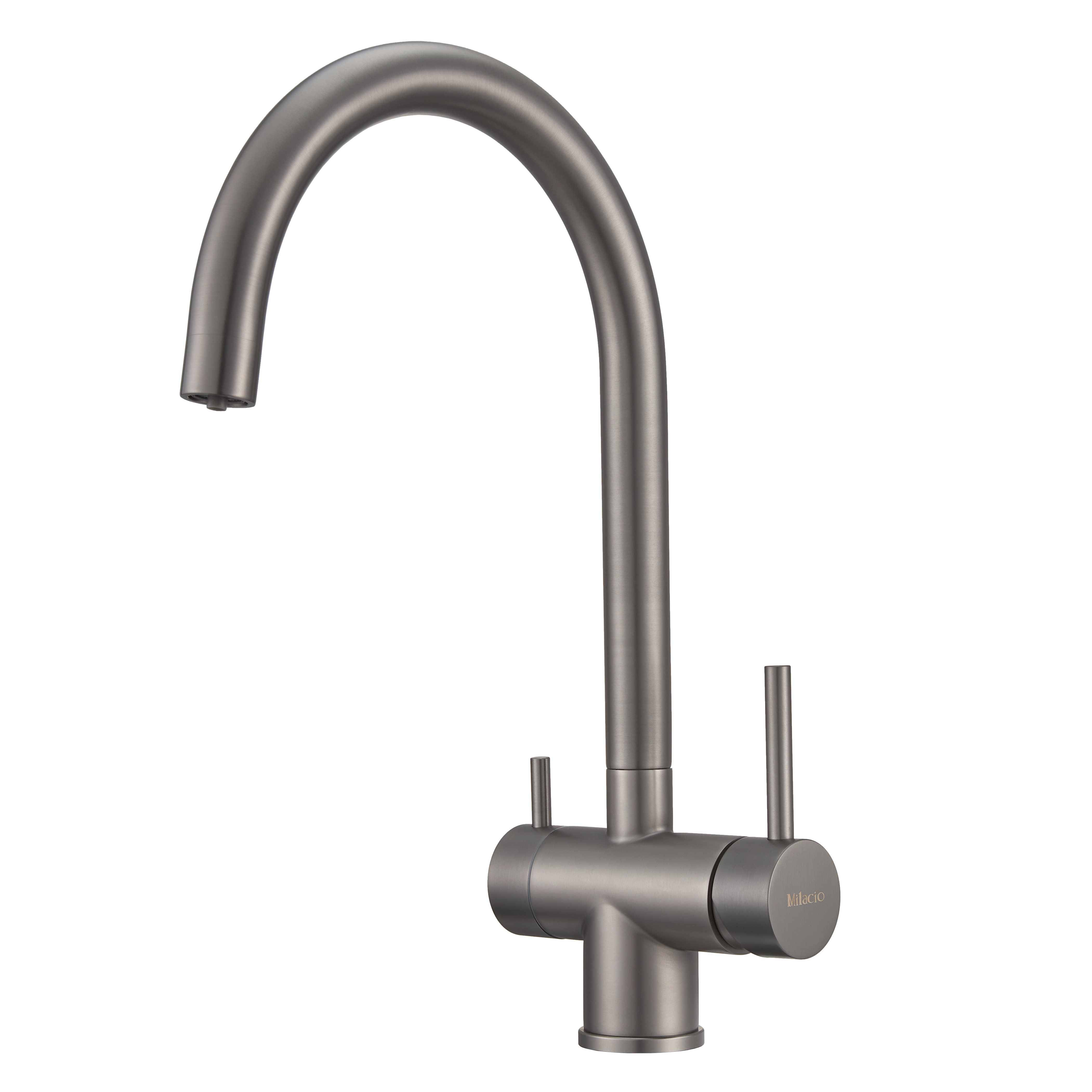 Изображение товара Однорычажный смеситель Milacio Mcu.554.gm излив 23.5 см цвет темно-серый