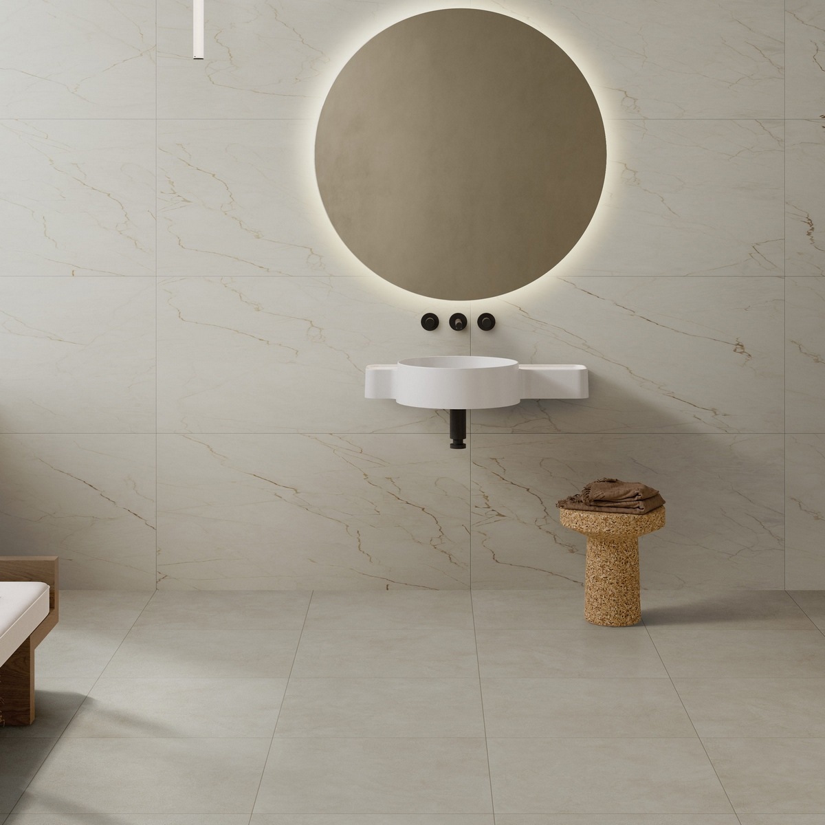 Изображение товара Керамогранит Vitra Silkmarble 60x60 светло-бежевый для пола стен устойчивый к морозам глянцевый