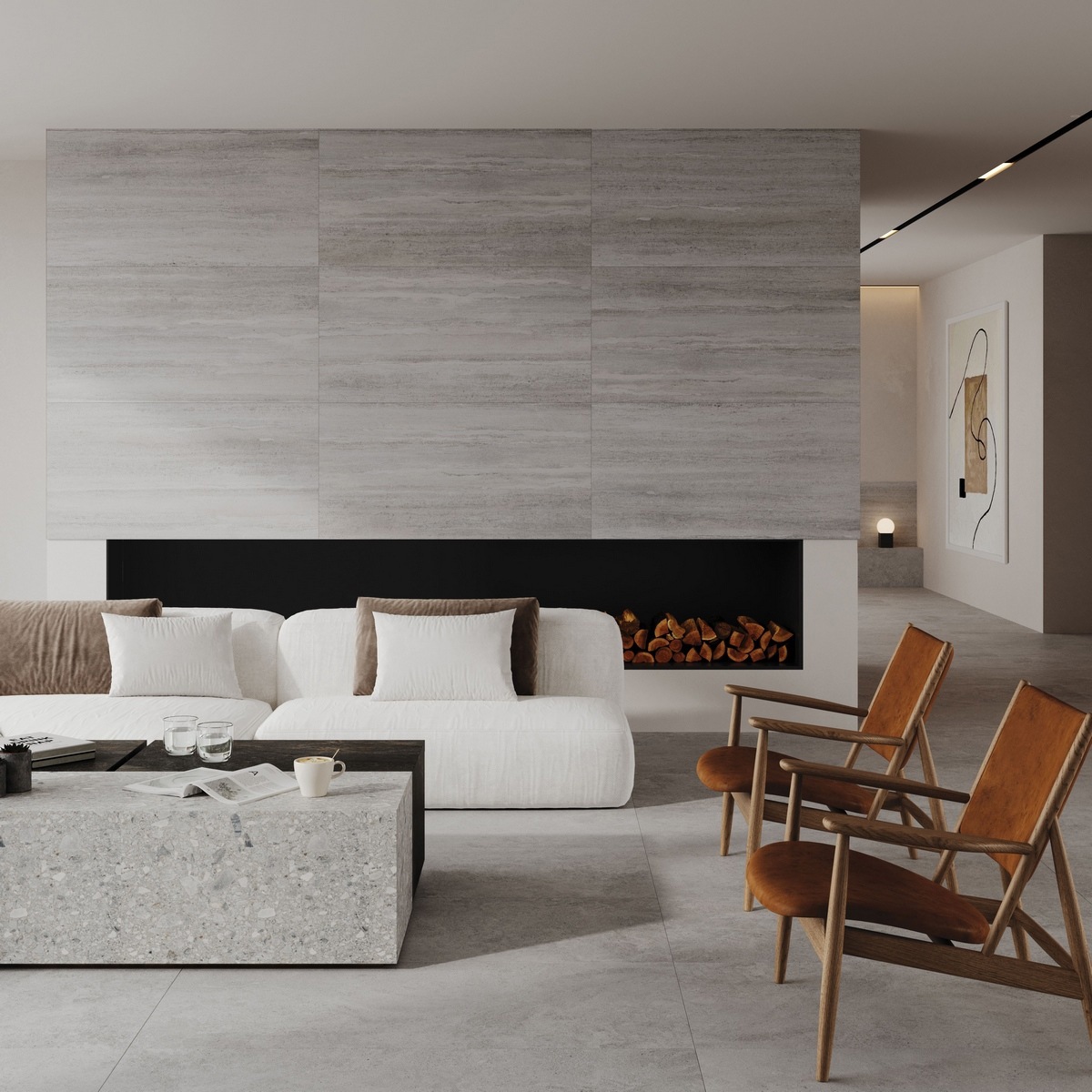 Изображение товара Керамогранит Vitra Stonesystem 60x120см серый для внутренней и наружной облицовки