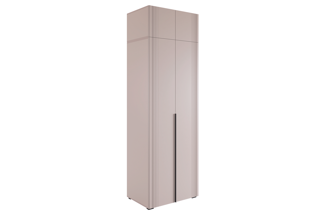 Изображение товара Шкаф распашной Mebelson Катрин К4 с 2 дверями и 3 полками 80x250x50 см серо-бежевый