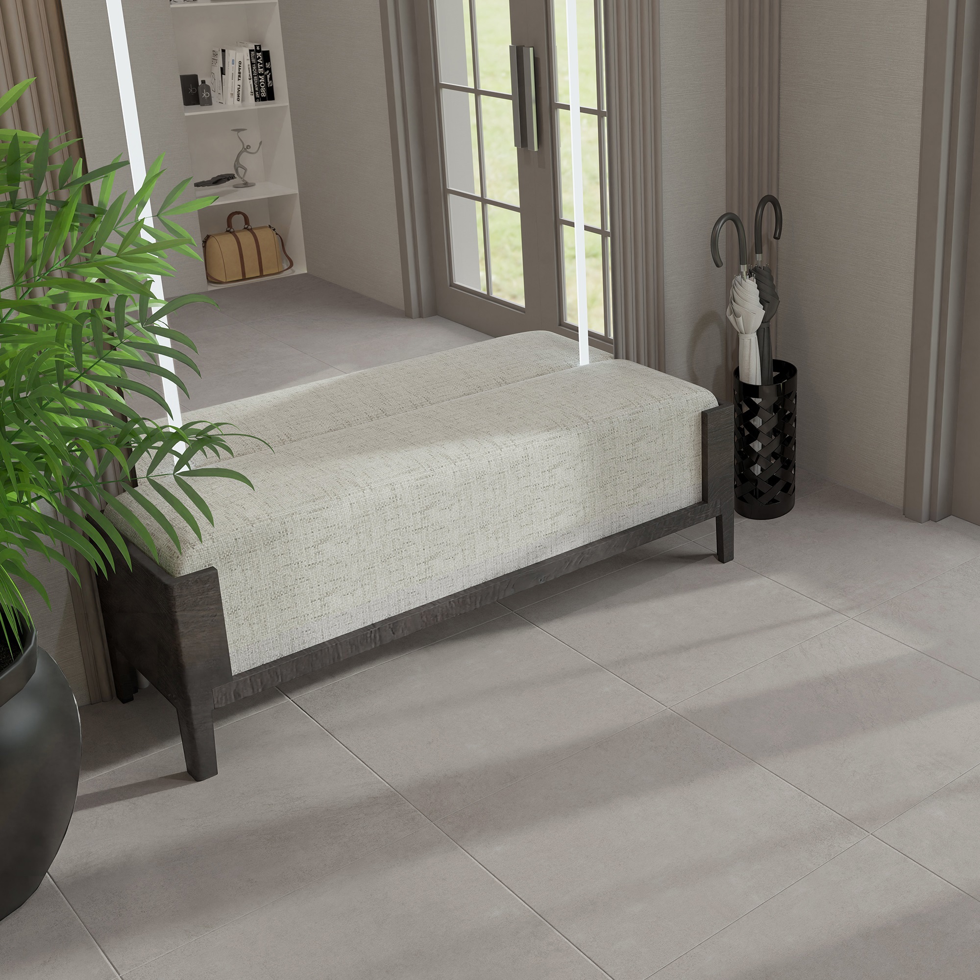 Изображение товара Глазурованный керамогранит Axima Fresno 60x60 см матовый серый для interieur и экстерьерных работ