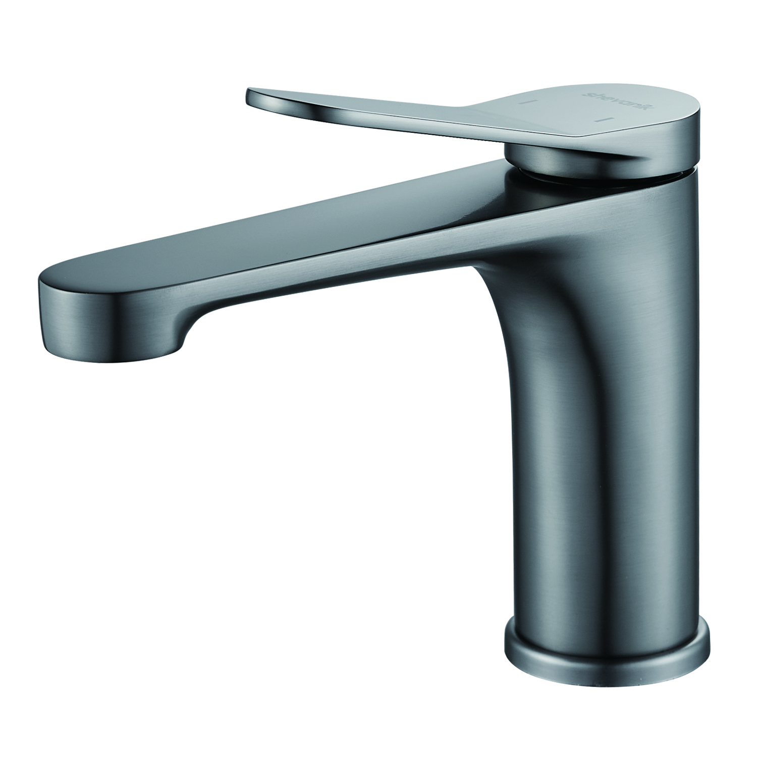 Изображение товара Смеситель для раковины Shevanik S6201T однорычажный цвет оружейная сталь