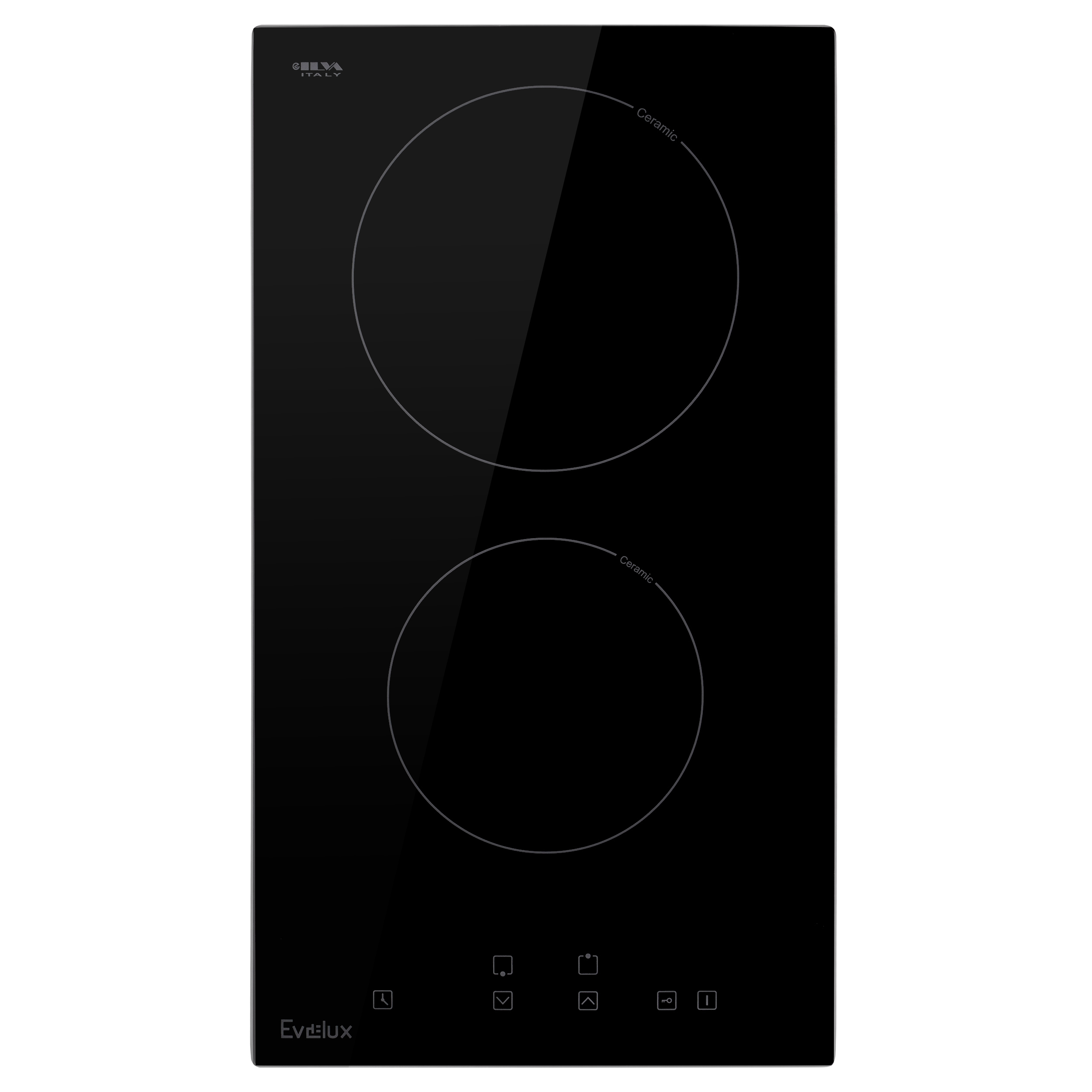 Изображение товара Электрическая варочная панель Evelux ev 3020 29 см 2 конфорки черный