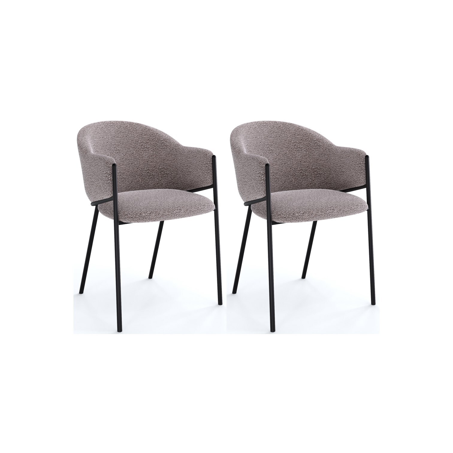 Изображение товара Комплект 2 кухонных стульев Kenner Sd 56x77x56 см ткань капучино