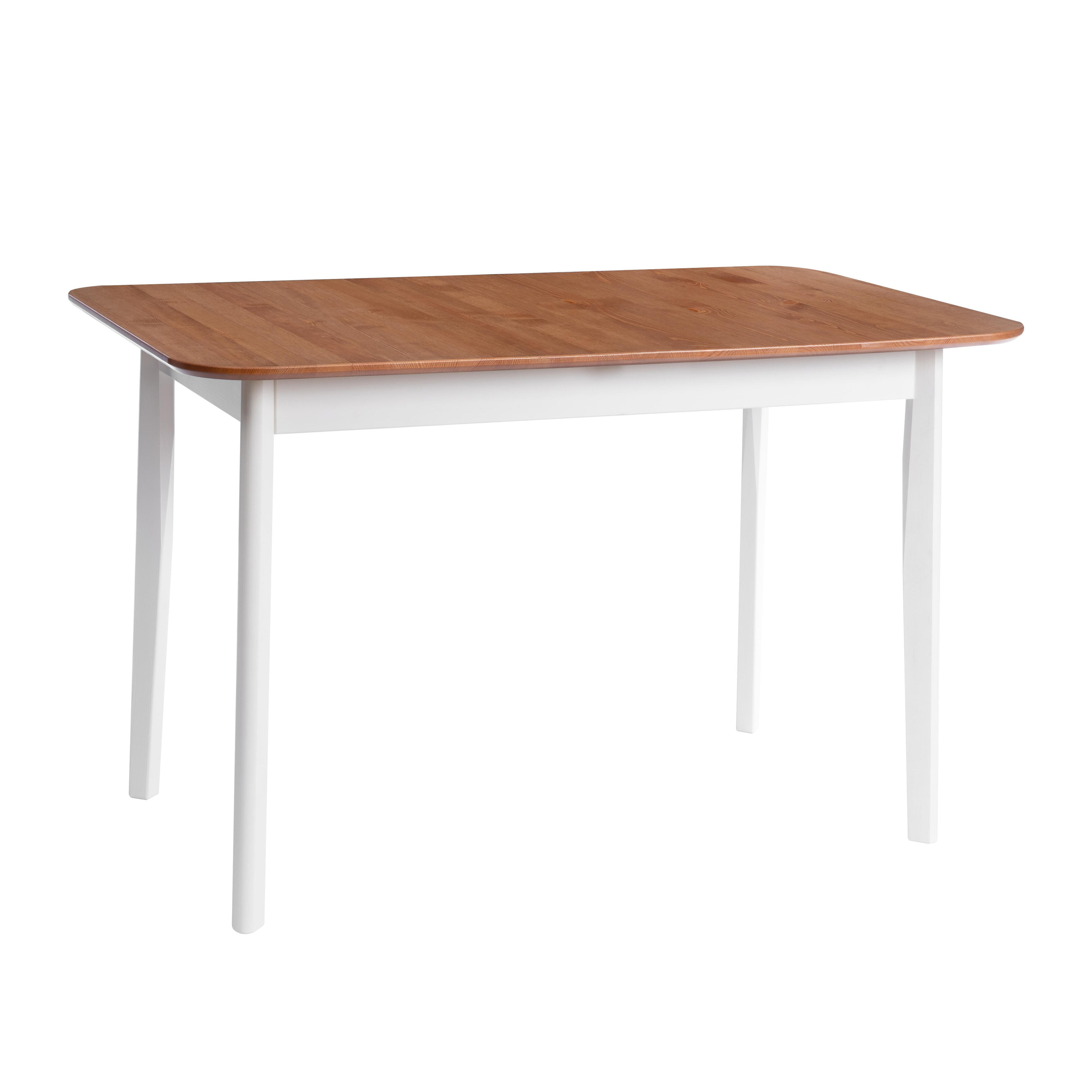 Изображение товара Кухонный стол прямоугольный Tetchair Соната Люкс 120x120 см из массива сосны белый