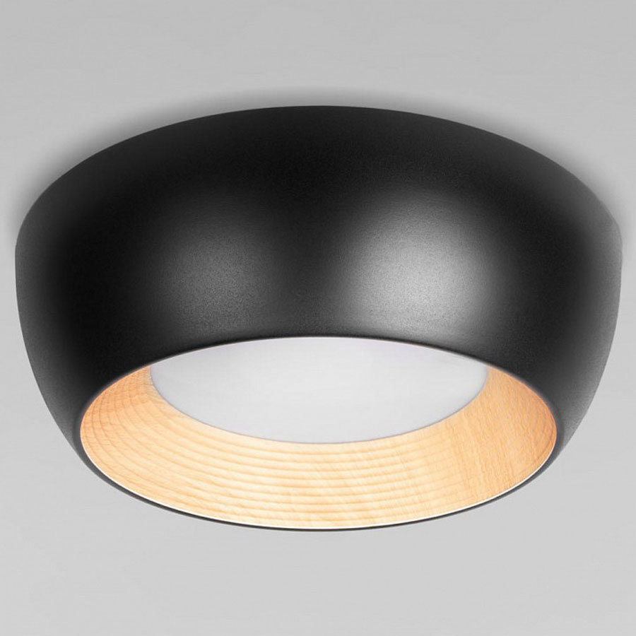 Изображение товара Светильник настенно-потолочный светодиодный Loft It Folk 8 м² нейтральный белый свет цвет черный