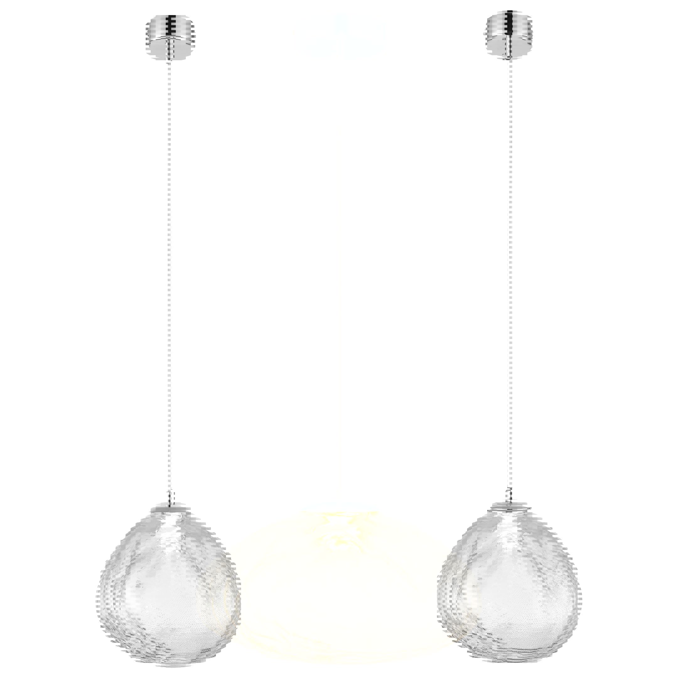 Изображение товара Подвесной светильник Wertmark Isola We219.02.103 2 м² нейтральный белый свет хром стекло