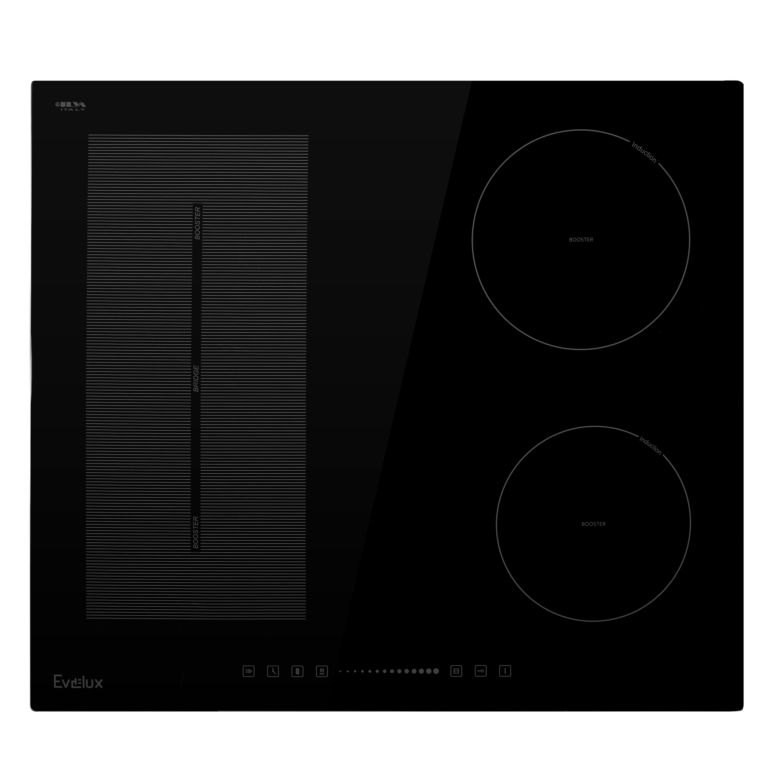 Изображение товара Индукционная варочная панель Evelux ehi 6045 59 см 4 конфорки цвет черный