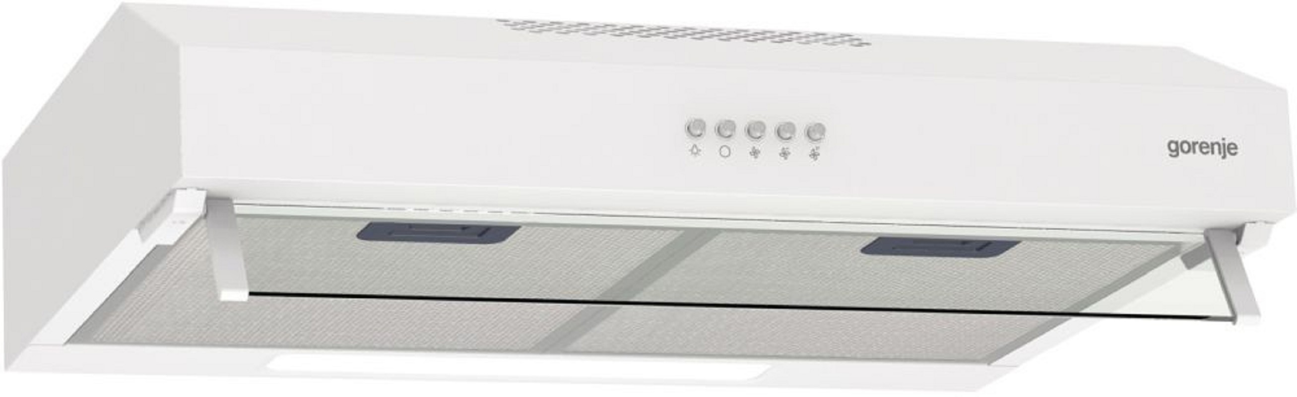 Изображение товара Вытяжка Gorenje WHU629EW/M 52 см белая козырьковая с кнопочным управлением