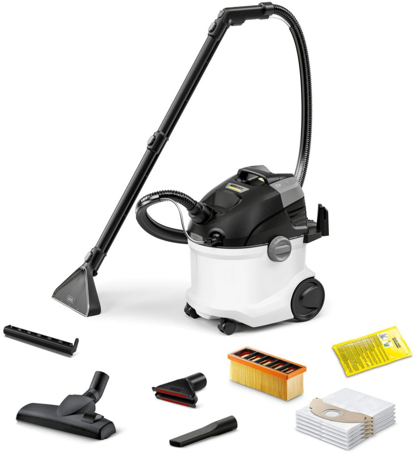 Изображение товара Пылесос с контейнером с влажной уборкой Karcher Anniversary edition 1000 Вт 1 л цвет белый