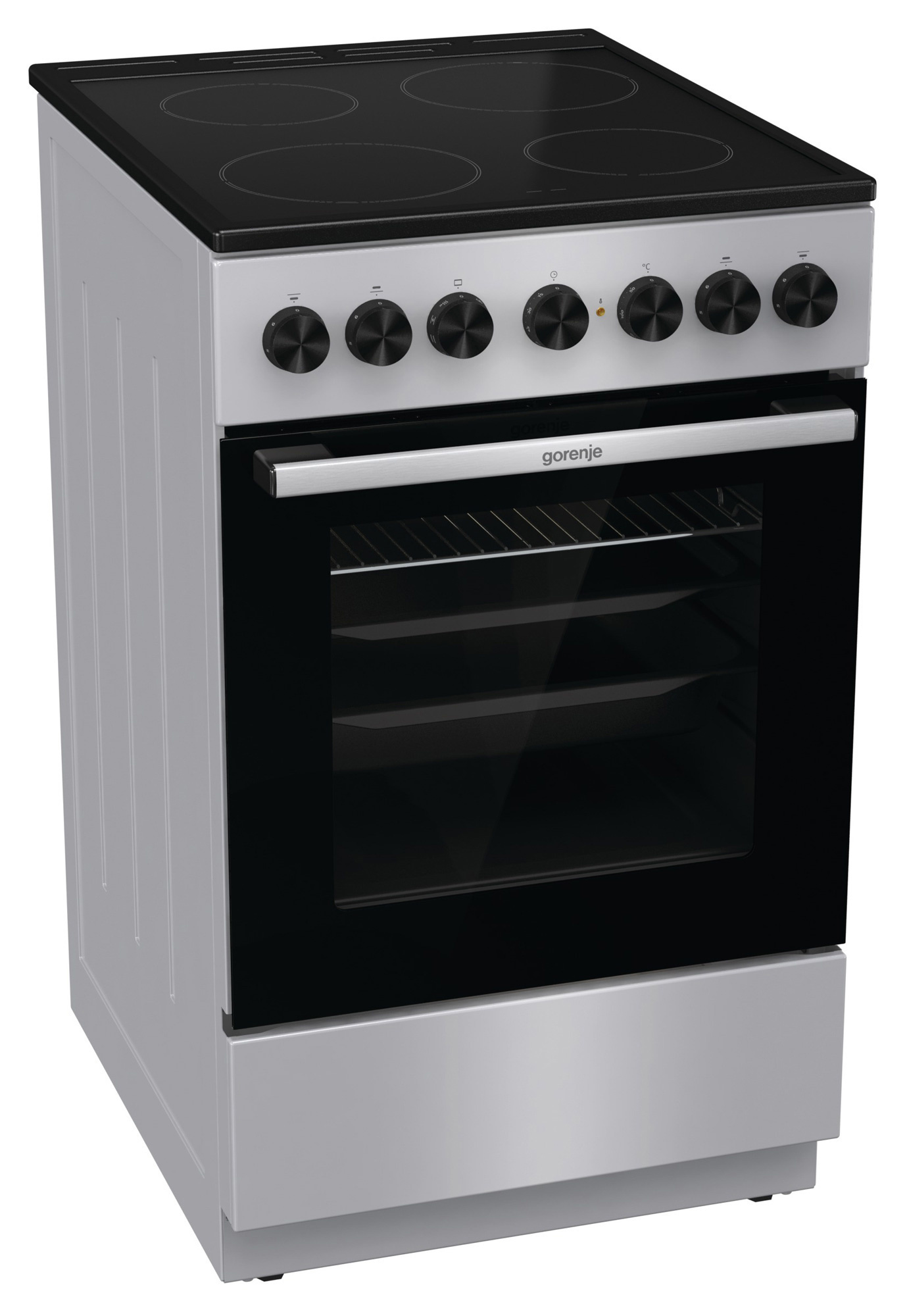 Изображение товара Кухонная электроплита Gorenje 1840508 серебристая 57x94x71 см стеклокерамика
