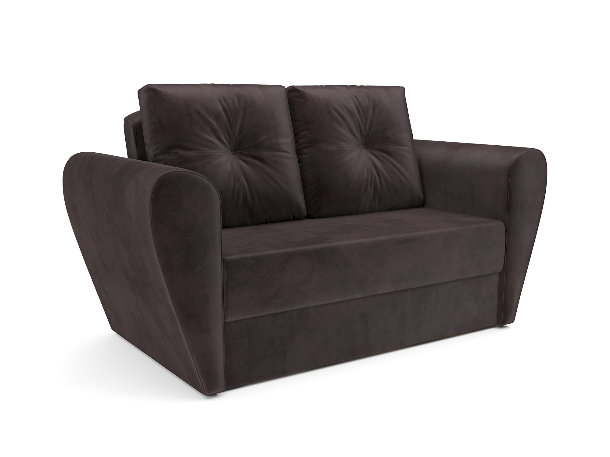 Изображение товара Диван прямой Мебель-арс Квартет вельвет цвет шоколадный