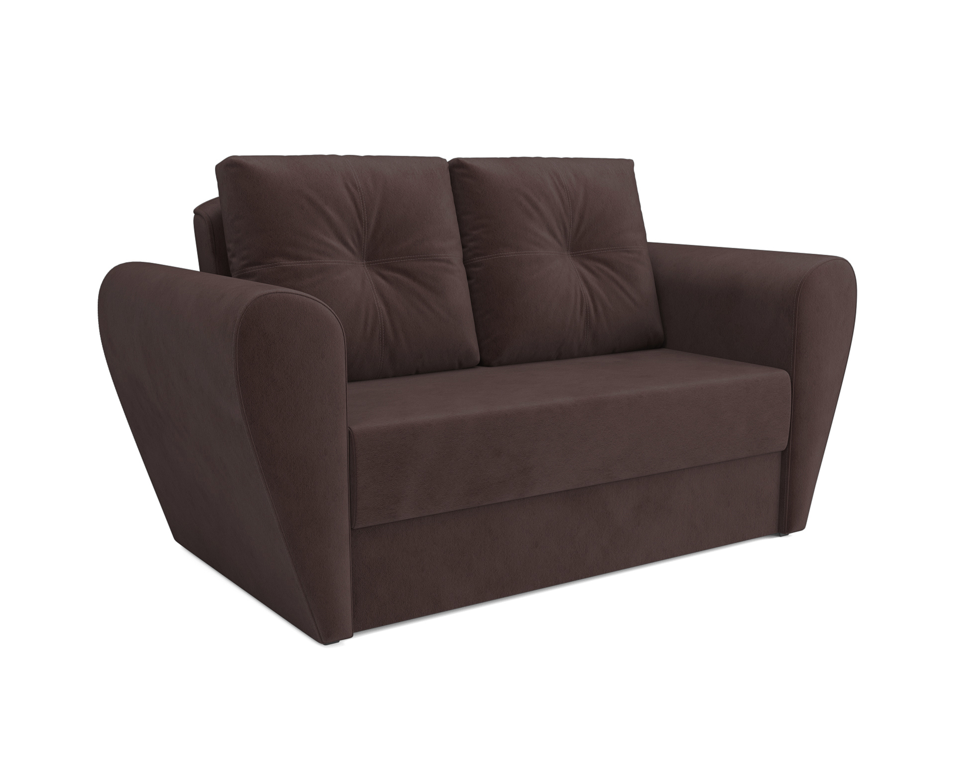 Изображение товара Диван прямой Мебель-арс Квартет 165x90x82 см молочный шоколад