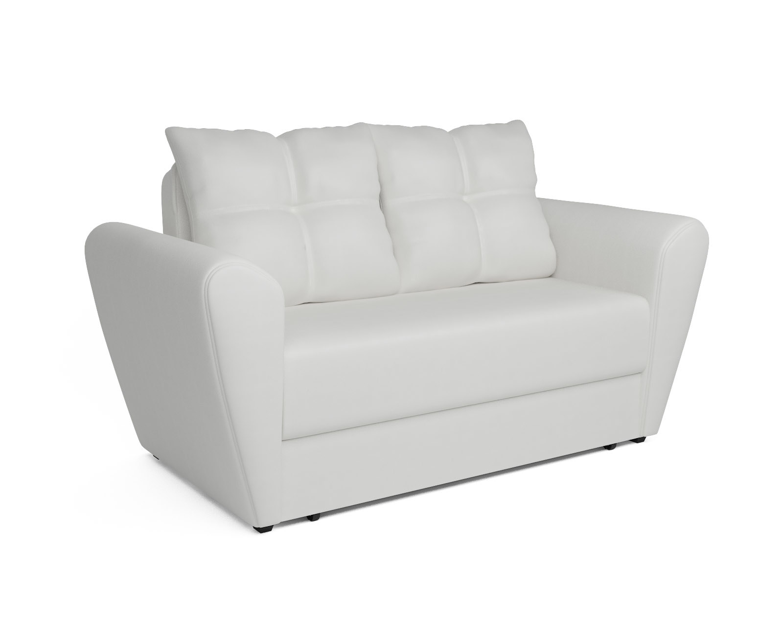 Изображение товара Диван прямой Мебель-арс Квартет искусственная кожа белый