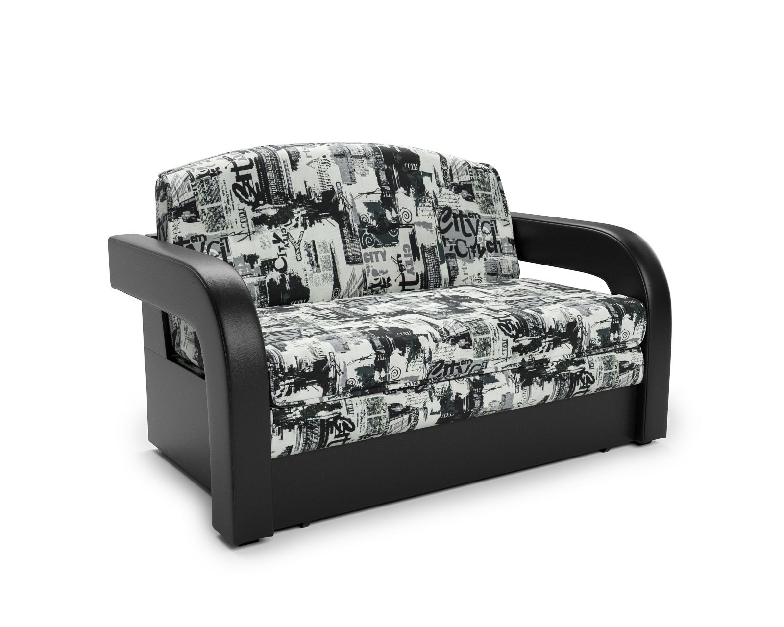 Изображение товара Диван прямой Мебель-арс Кармен-2 140x90x82 см рогожка газета