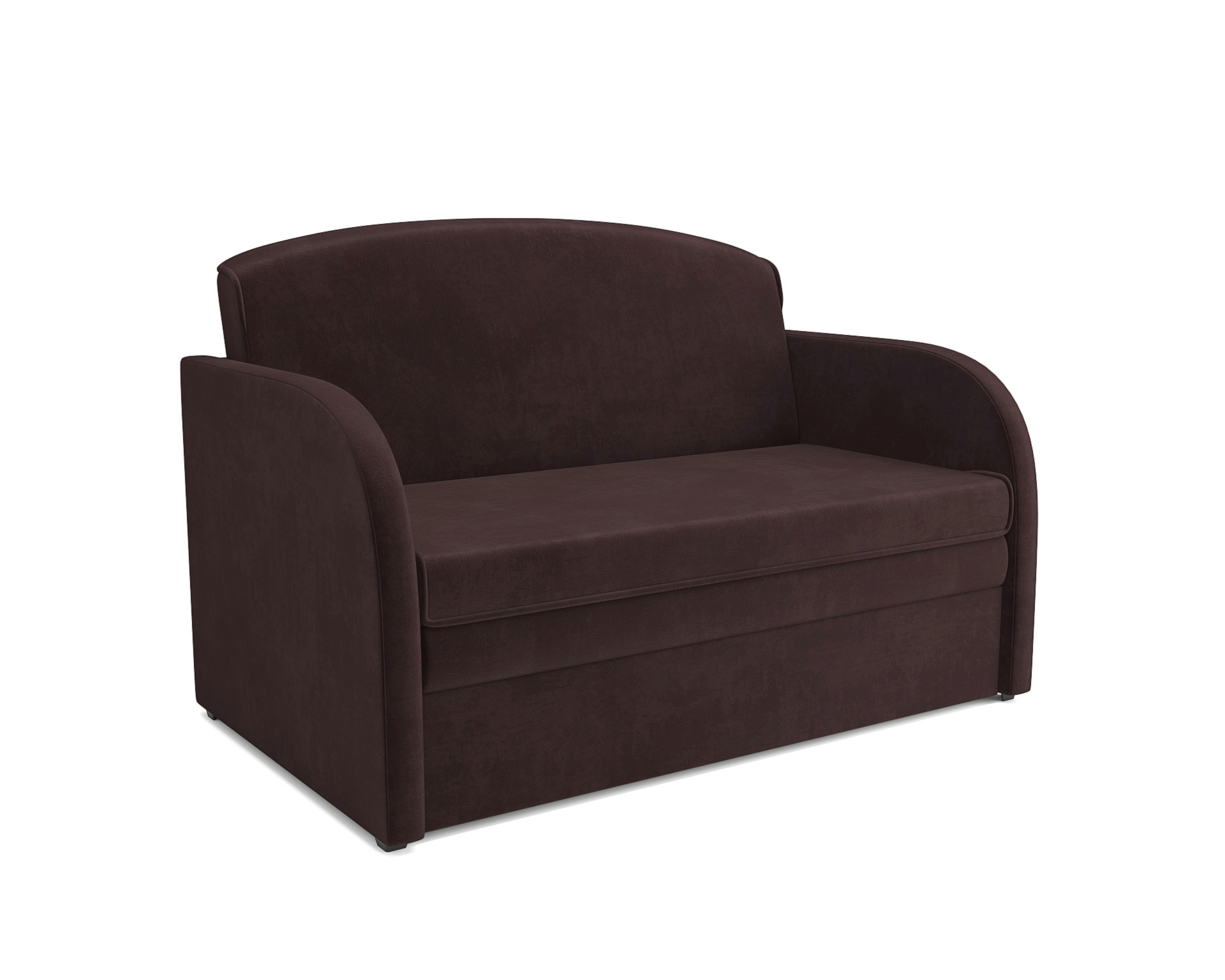 Изображение товара Диван прямой Мебель-арс Малютка 135х92х80 см шоколадный