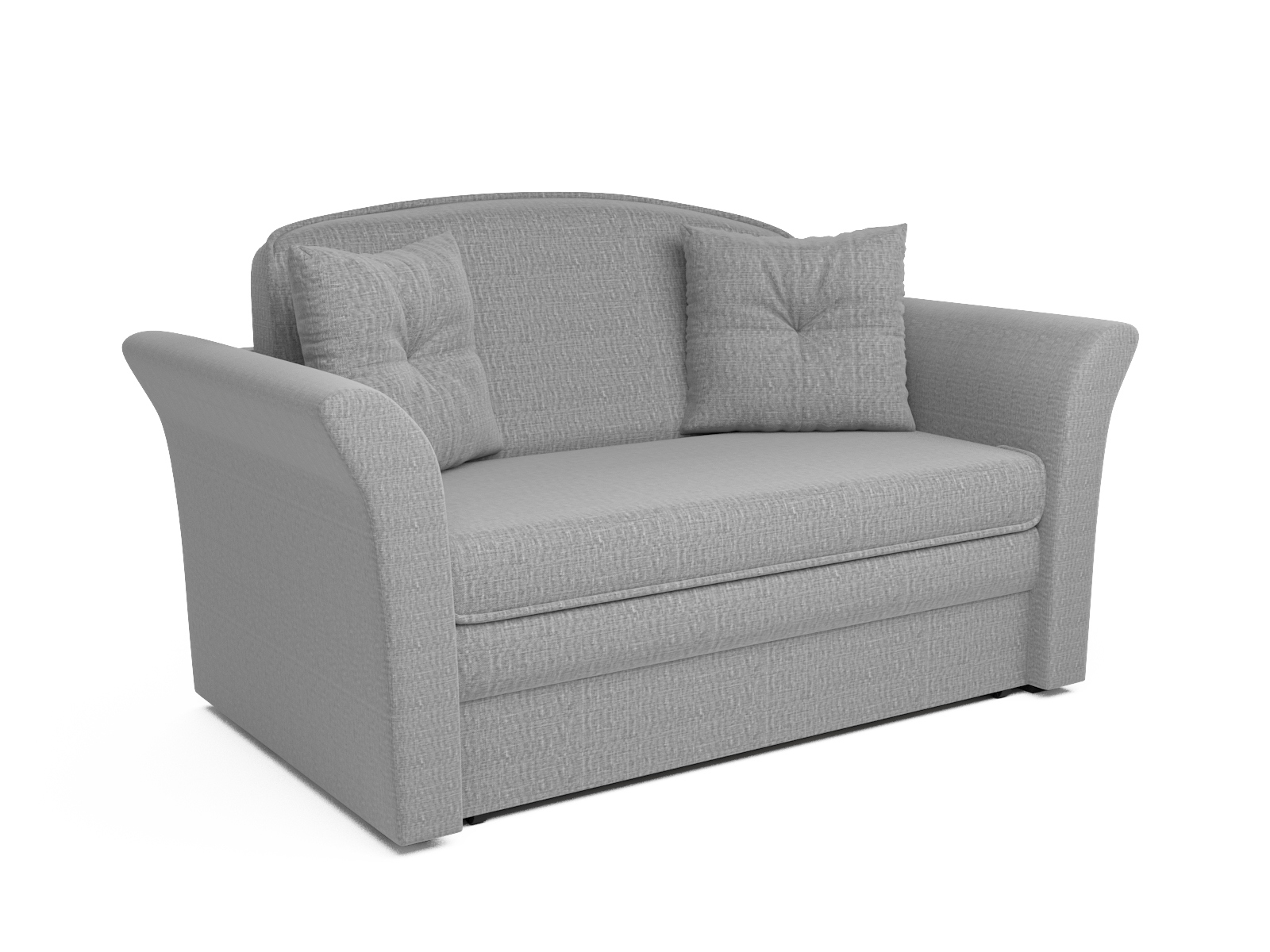 Изображение товара Диван прямой Мебель-арс Малютка №2 150x92x82 см рогожка цвет серый