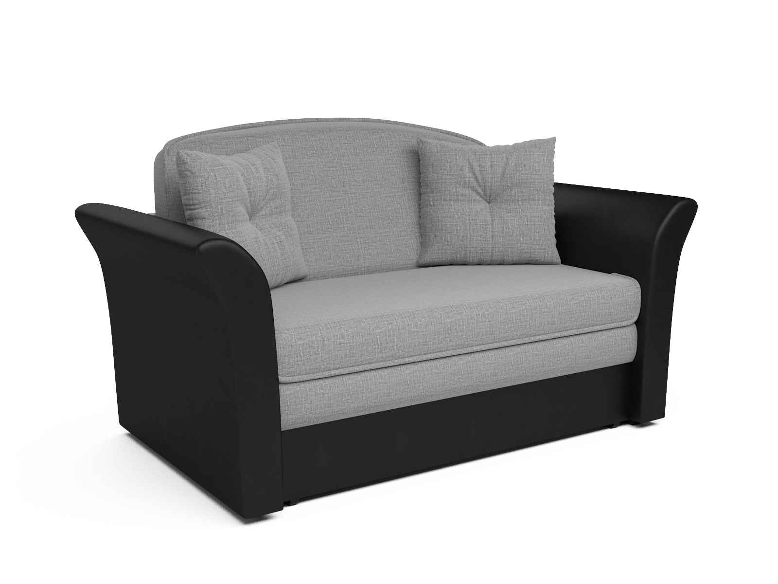 Изображение товара Диван прямой Мебель-арс Малютка №2 150x92 см серый рогожка современный дизайн