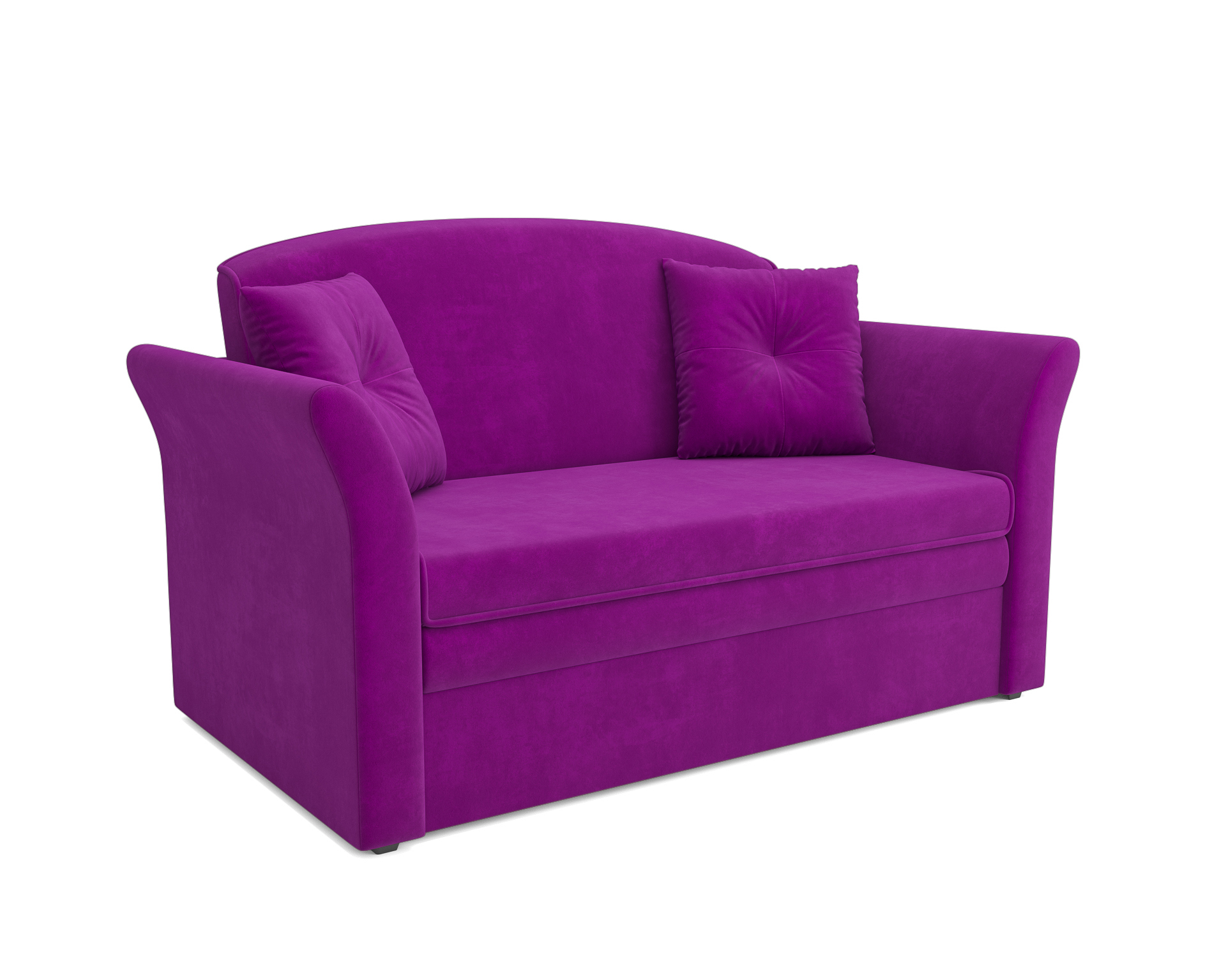 Изображение товара Диван прямой Мебель-арс Малютка №2 150x92x82 см велюр фиолетовый Изображение товара Диван прямой Мебель-арс Малютка №2 150x92x82 см велюр фиолетовый