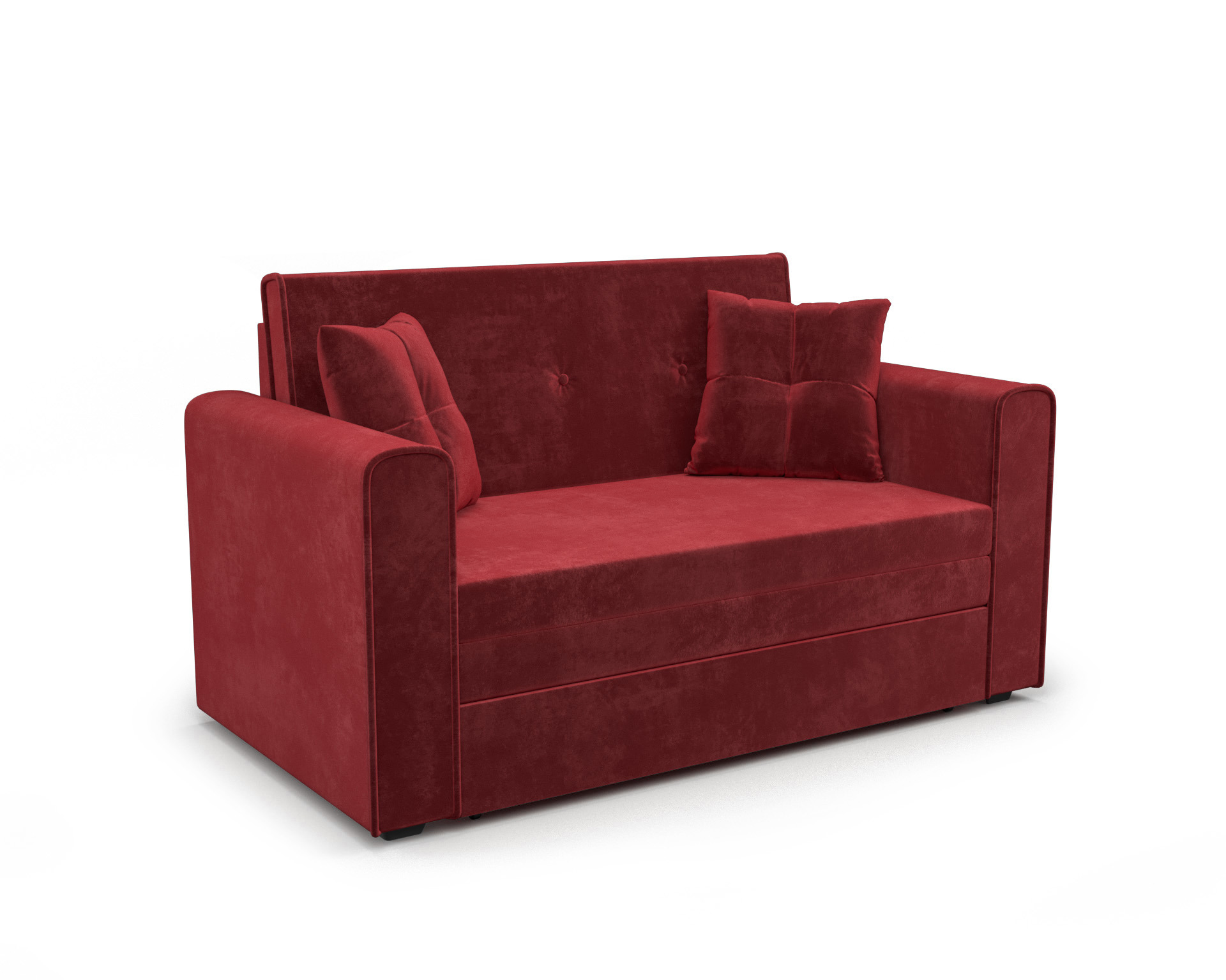 Изображение товара Диван прямой Мебель-арс Санта 153x90x85 см вельвет цвет красный