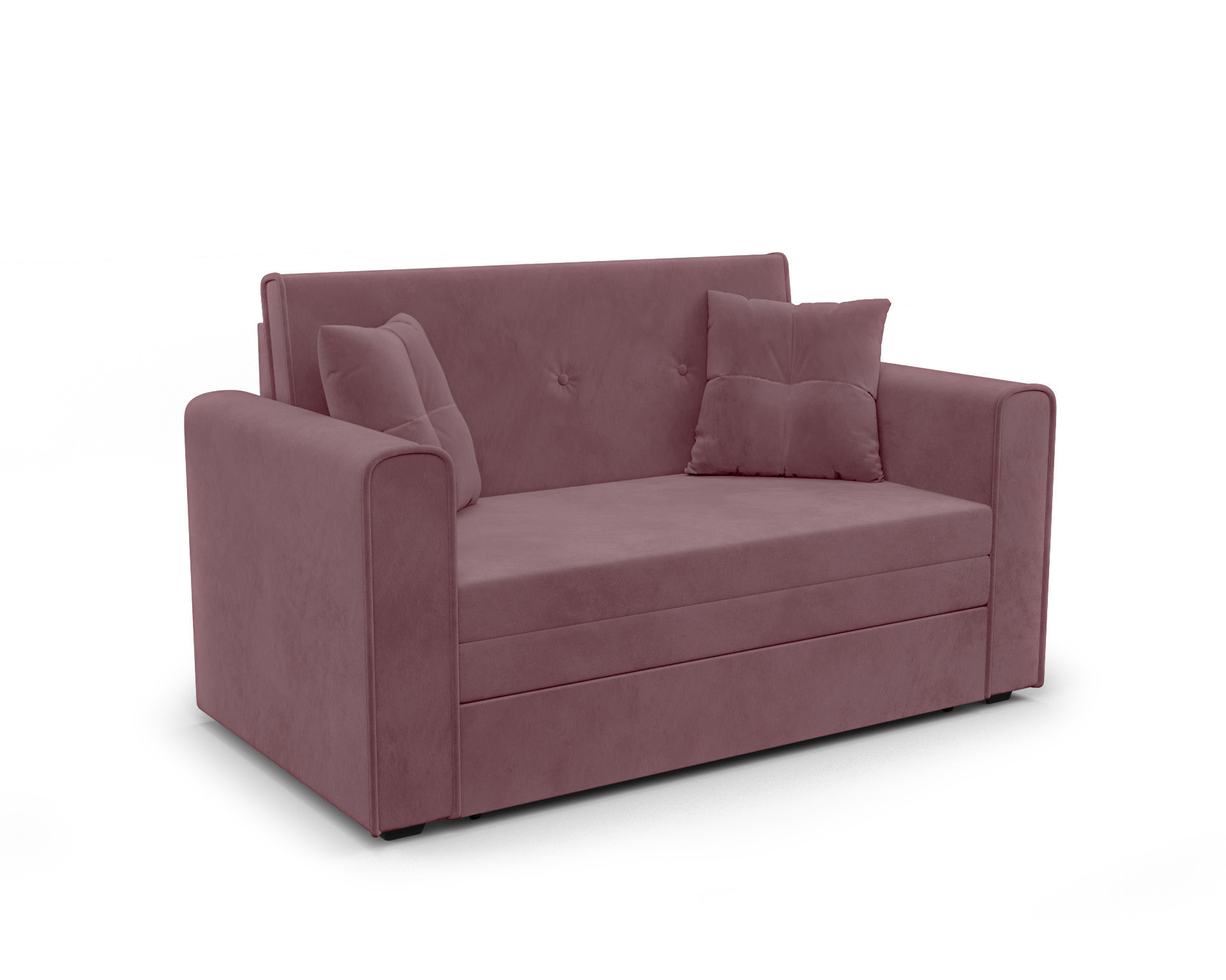 Изображение товара Диван прямой Мебель-арс Санта 153x90x85 см велюр цвет розовый