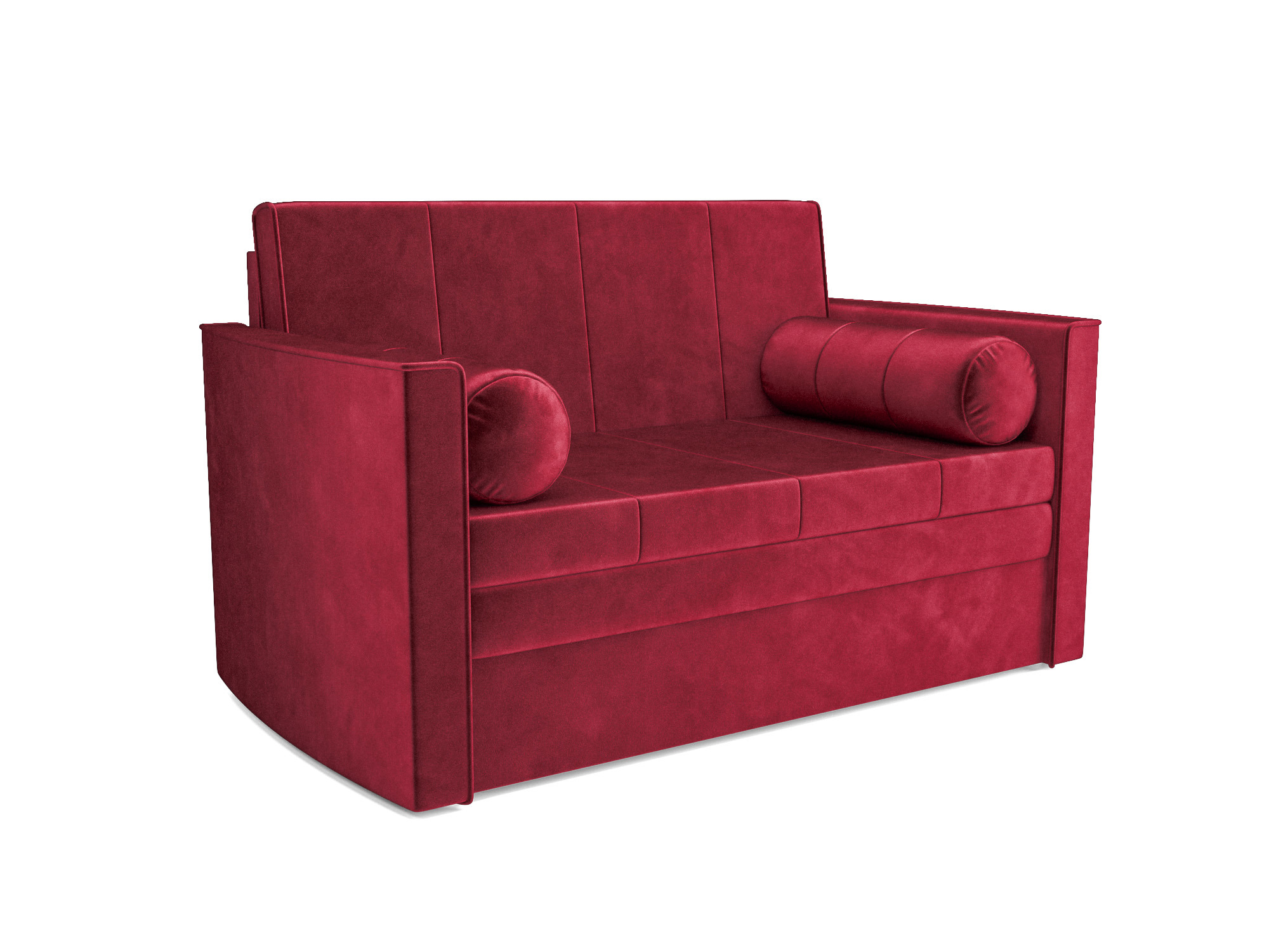 Изображение товара Диван прямой Мебель-арс Санта №2 147x88x82 см вельвет красный