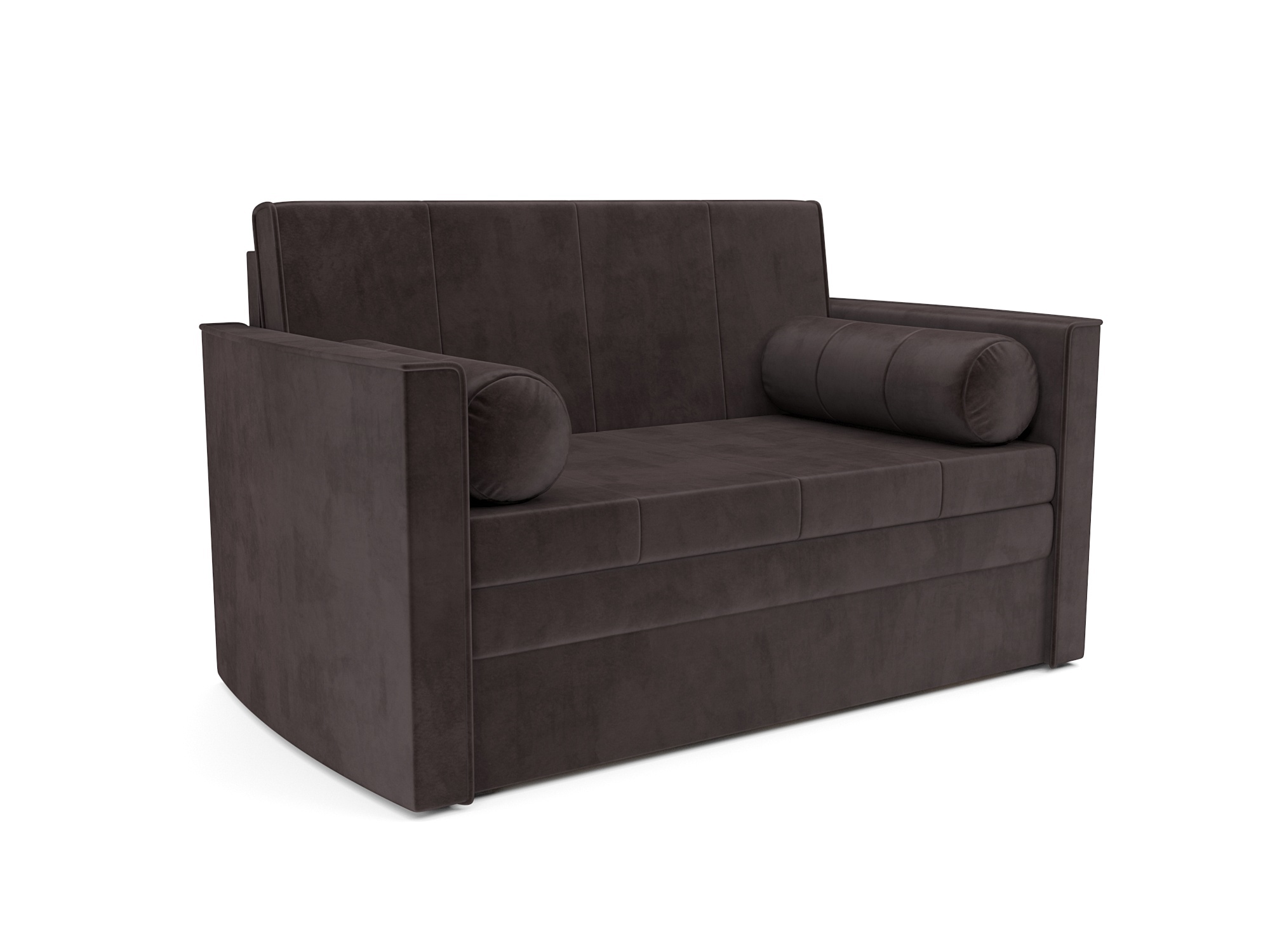 Изображение товара Диван прямой Мебель-арс Санта №2 147x88x82 см вельвет цвет шоколадный