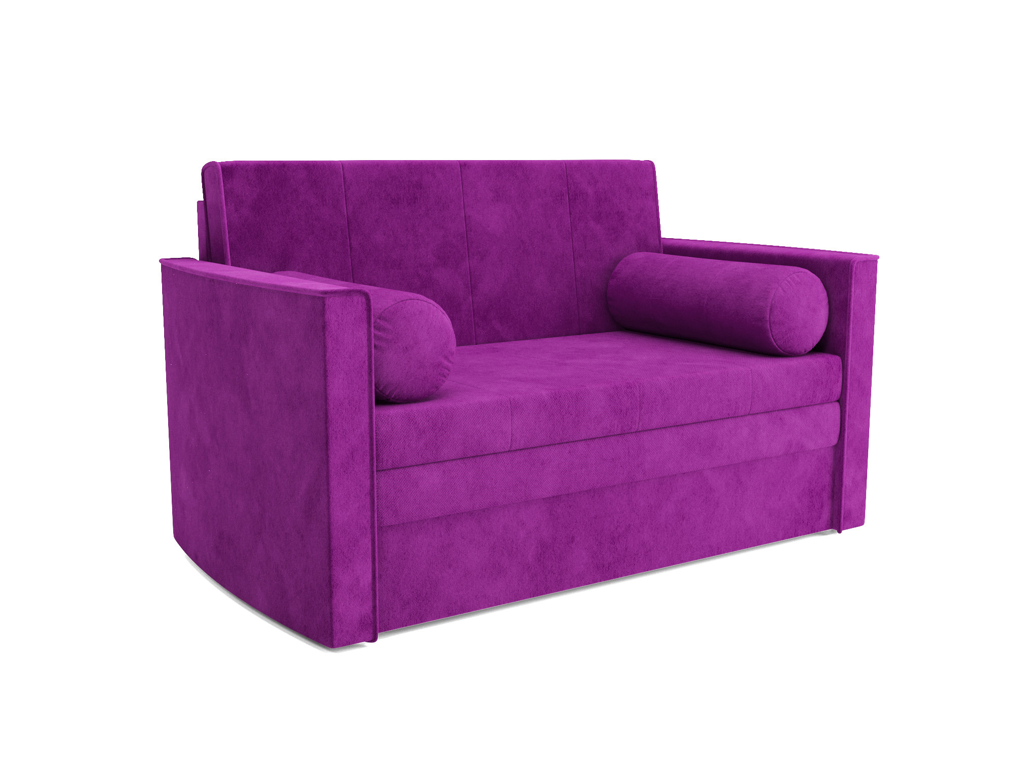 Изображение товара Диван прямой Мебель-арс Санта №2 147x88x82 см велюр фиолетовый современный дизайн