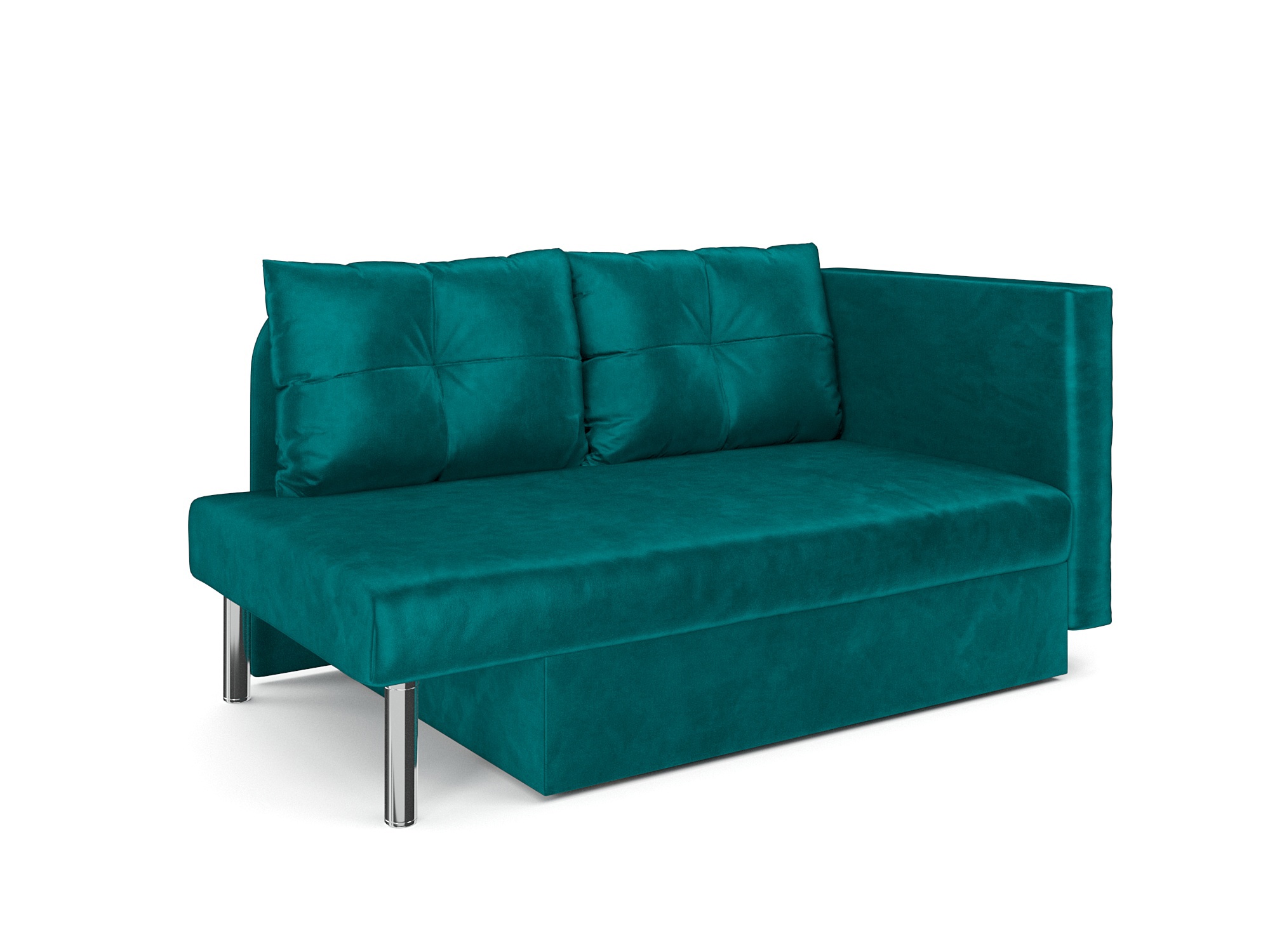 Изображение товара Диван прямой Мебель-арс Софа Алиса 150x83x80 см вельвет цвет сине-зеленый