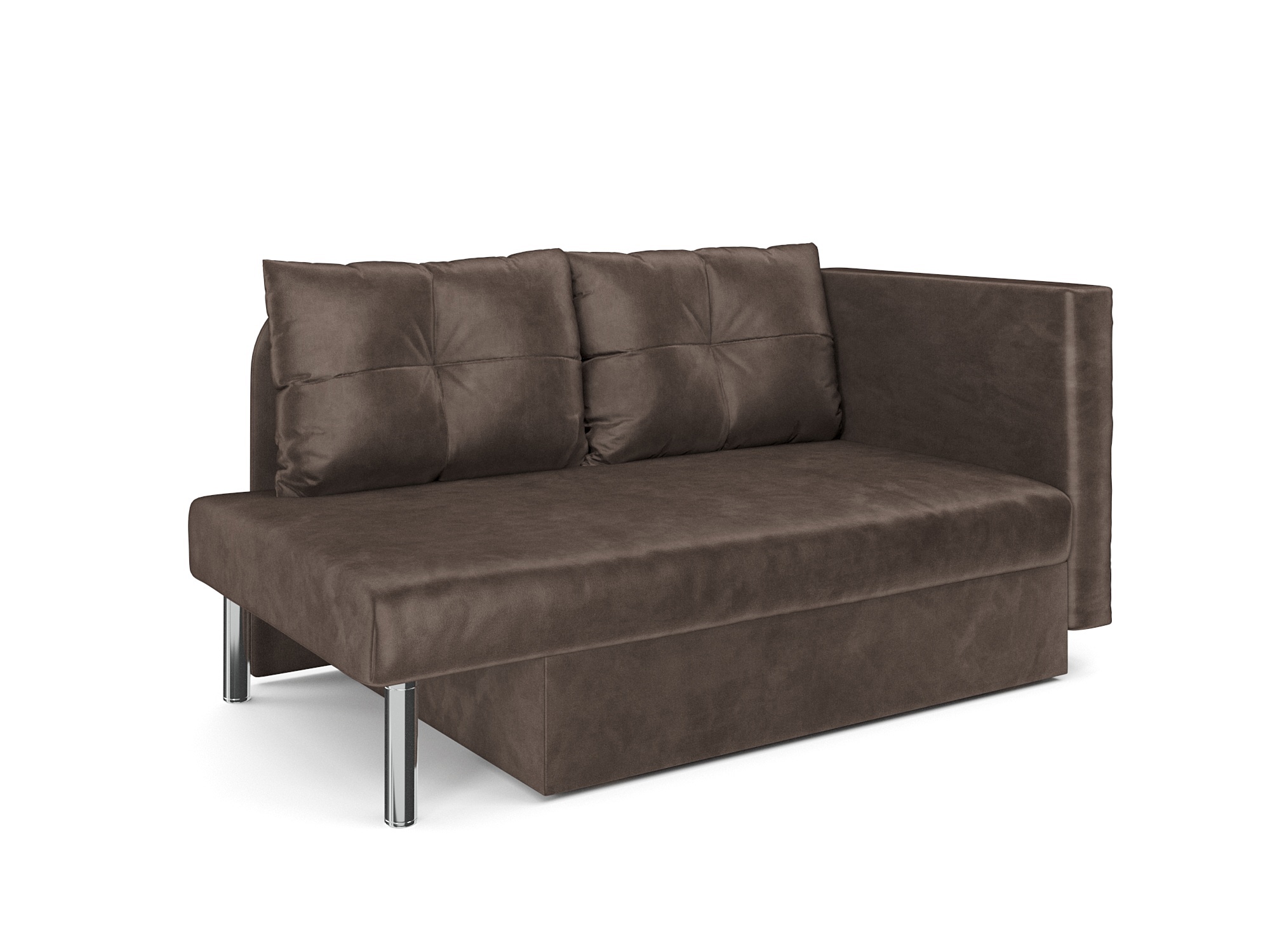 Изображение товара Диван прямой Мебель-арс Софа Алиса 150x83x80 см вельвет коричневый