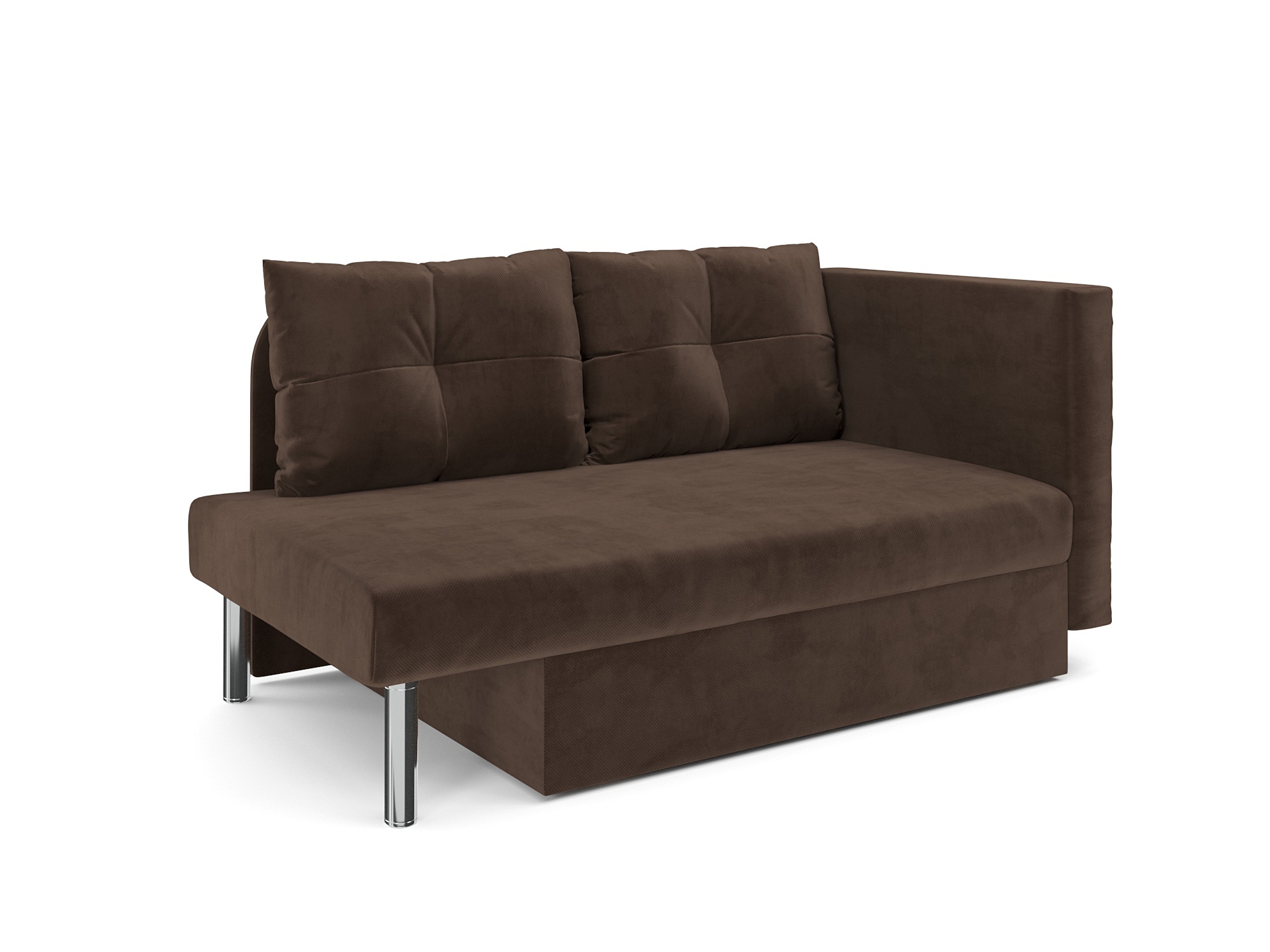 Изображение товара Диван прямой Мебель-арс Софа Алиса 150x83x80 см велюр молочный шоколад