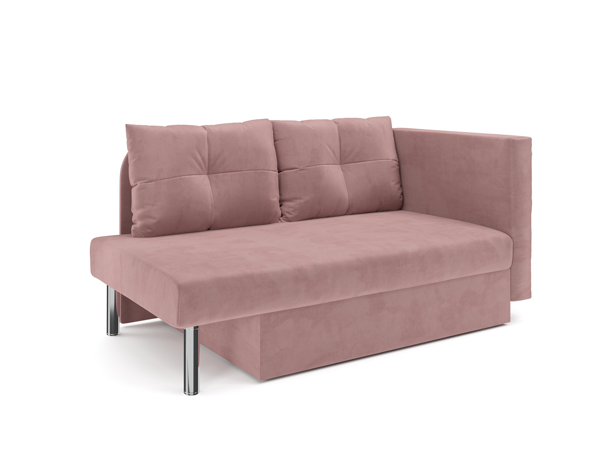 Изображение товара Диван прямой Мебель-арс Софа Алиса 150x83x80 см велюр розовый