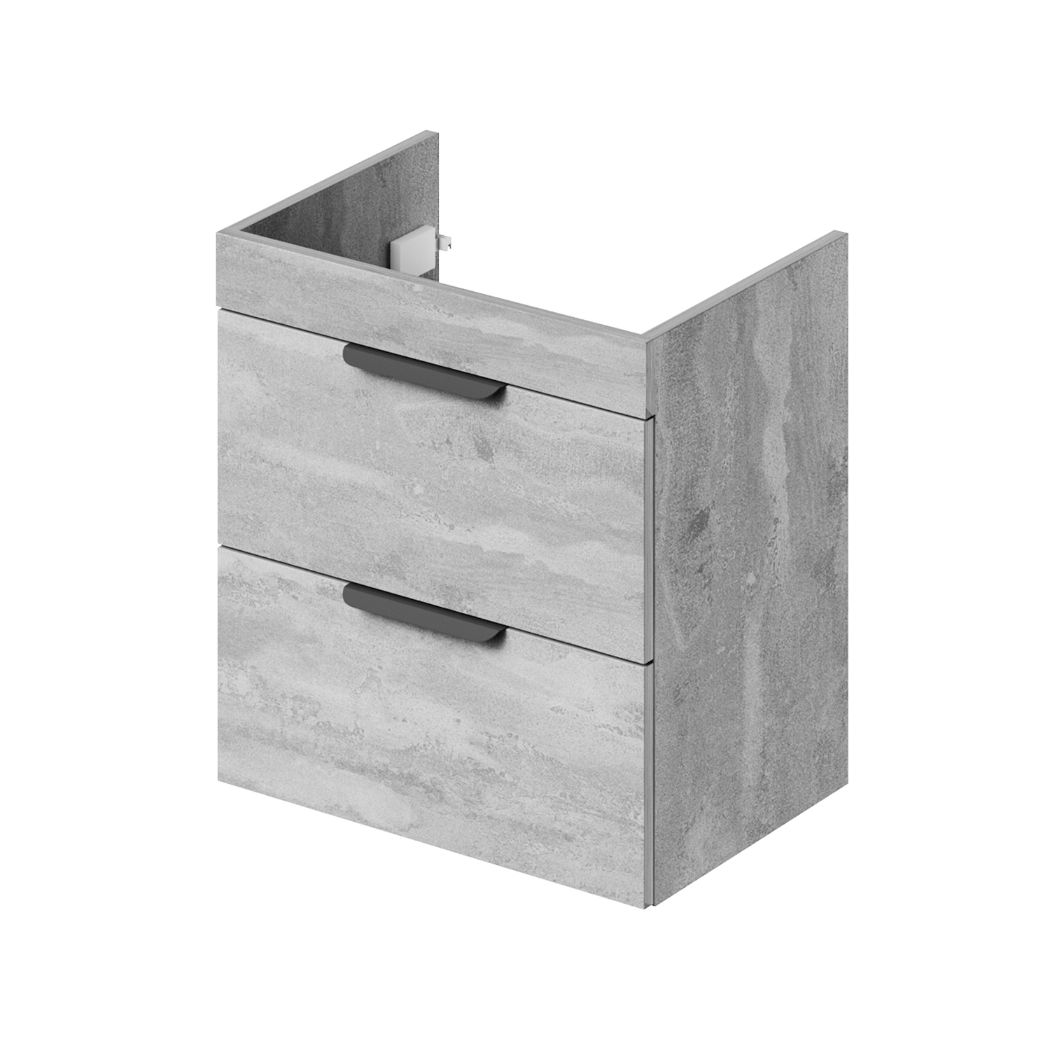 Изображение товара Тумба под раковину Итана Alta 50 с двумя ящиками и бетоном имитацией