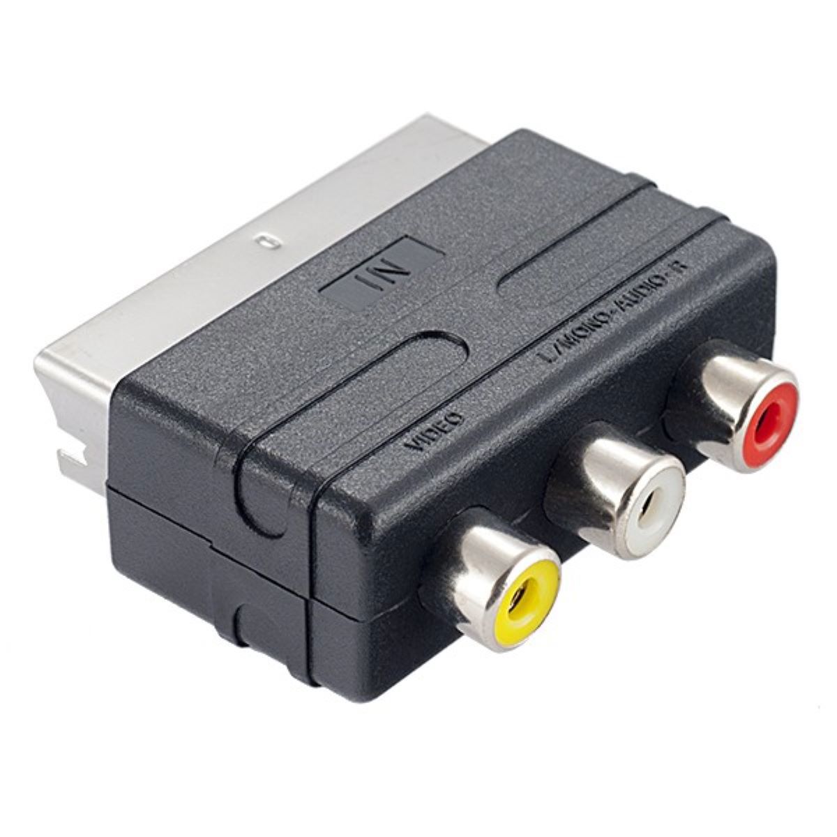 Изображение товара Переходник SCART 21 pin IN в 3xRCA видео и стерео-аудио PERFEO A7007