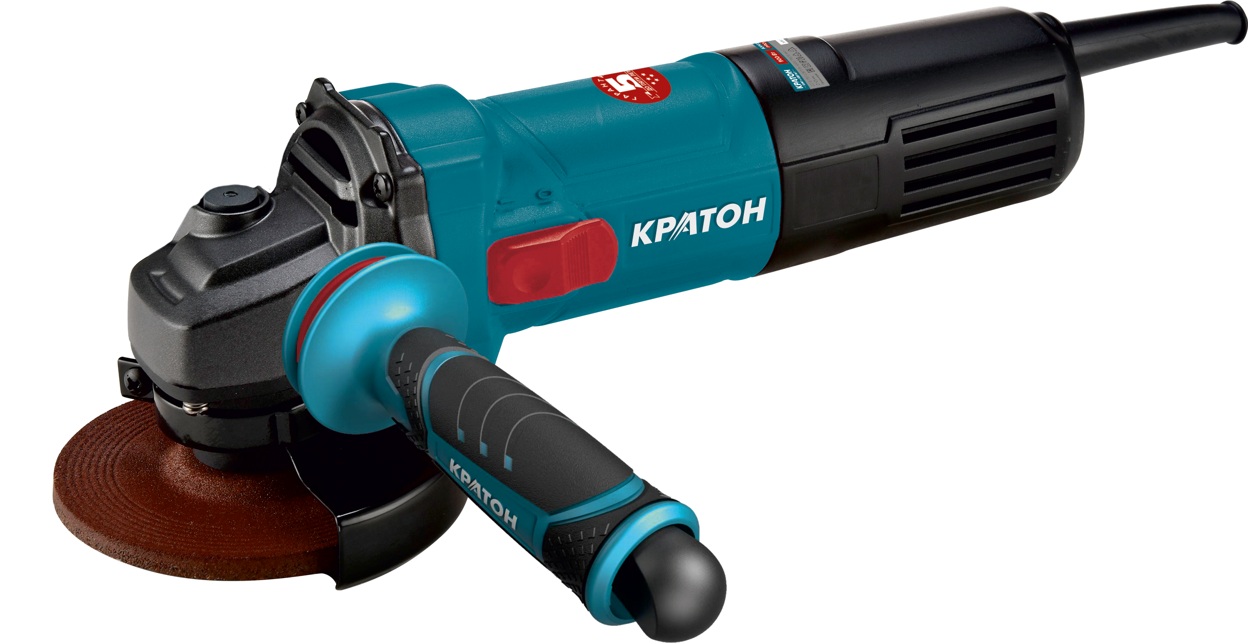 Изображение товара Угловая шлифовальная машина КРАТОН AMGP-900-125JCE 900 Вт 125 мм