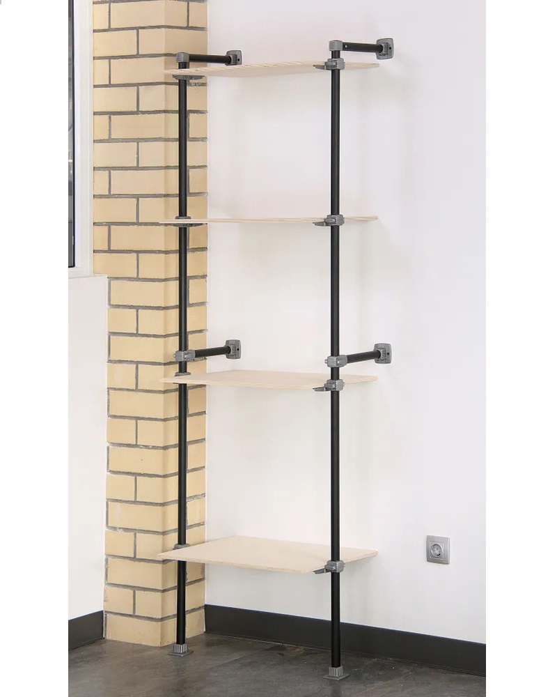 Изображение товара Комплект гардеробной системы Holl system 00-462 70x205x40 см черный Изображение товара Комплект гардеробной системы Holl system 00-462 70x205x40 см черный