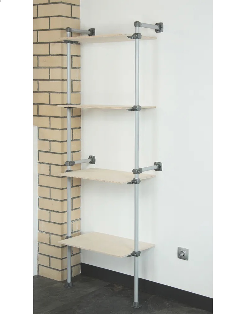 Изображение товара Комплект гардеробной системы Holl system 00-46 70x205x40 см цвет серый