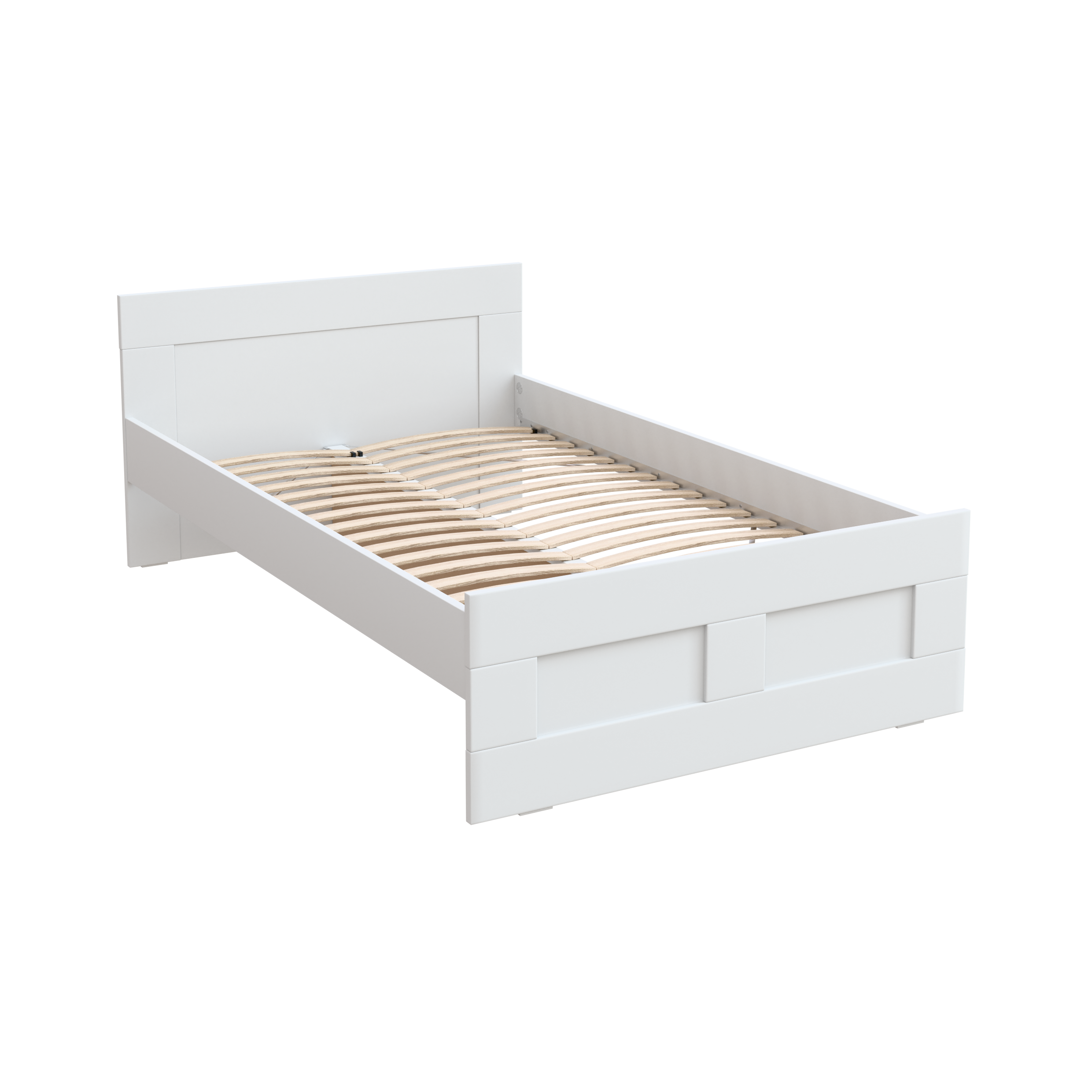 Изображение товара Кровать Гуд лакк Сириус 200x120 см белый скандинавский стиль