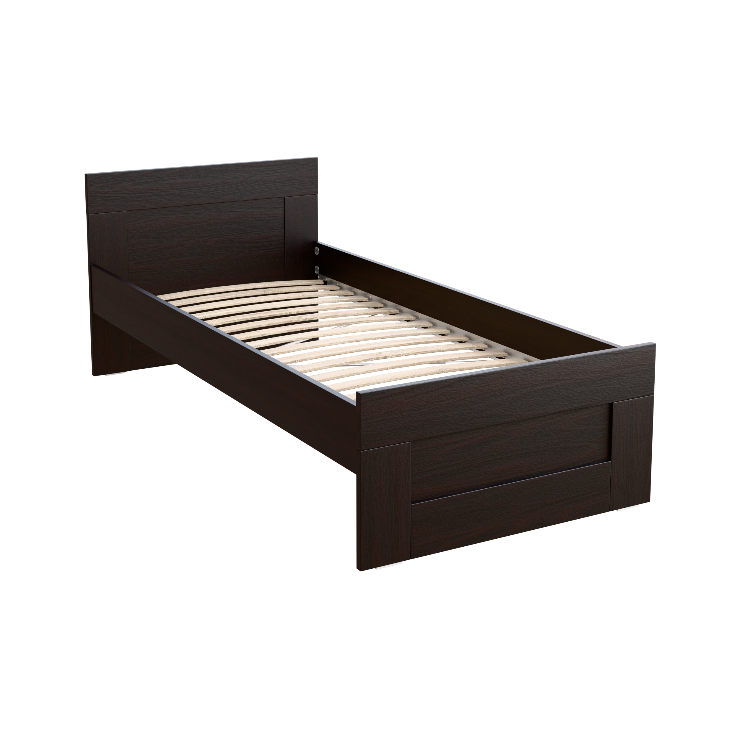 Изображение товара Кровать Гуд Лакк Сириус 90x200 см в цвете дуб венге, скандинавский стиль