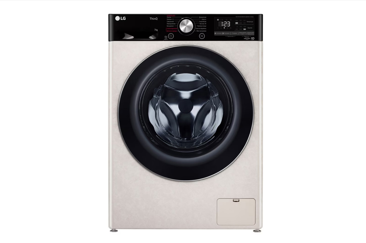 Изображение товара Стиральная машина LG F2V5HS9B 7 кг фронтальная с паром и управлением приложением