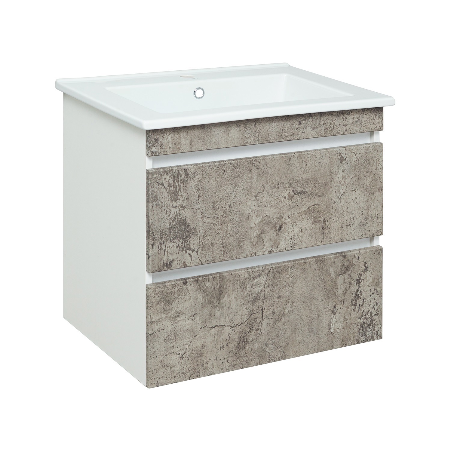 Изображение товара Тумба под раковину Runo МАНХЭТТЕН 65 см серый бетон