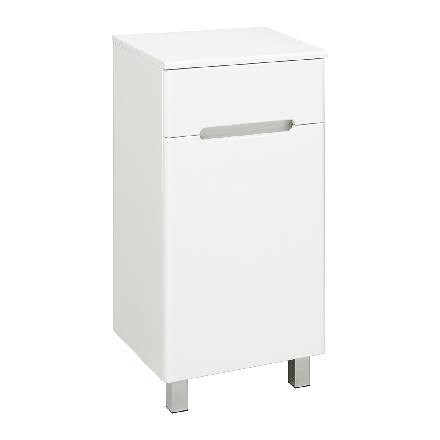 Изображение товара Полупенал напольный Runo Парма 40 см правый современной мебели для ванной