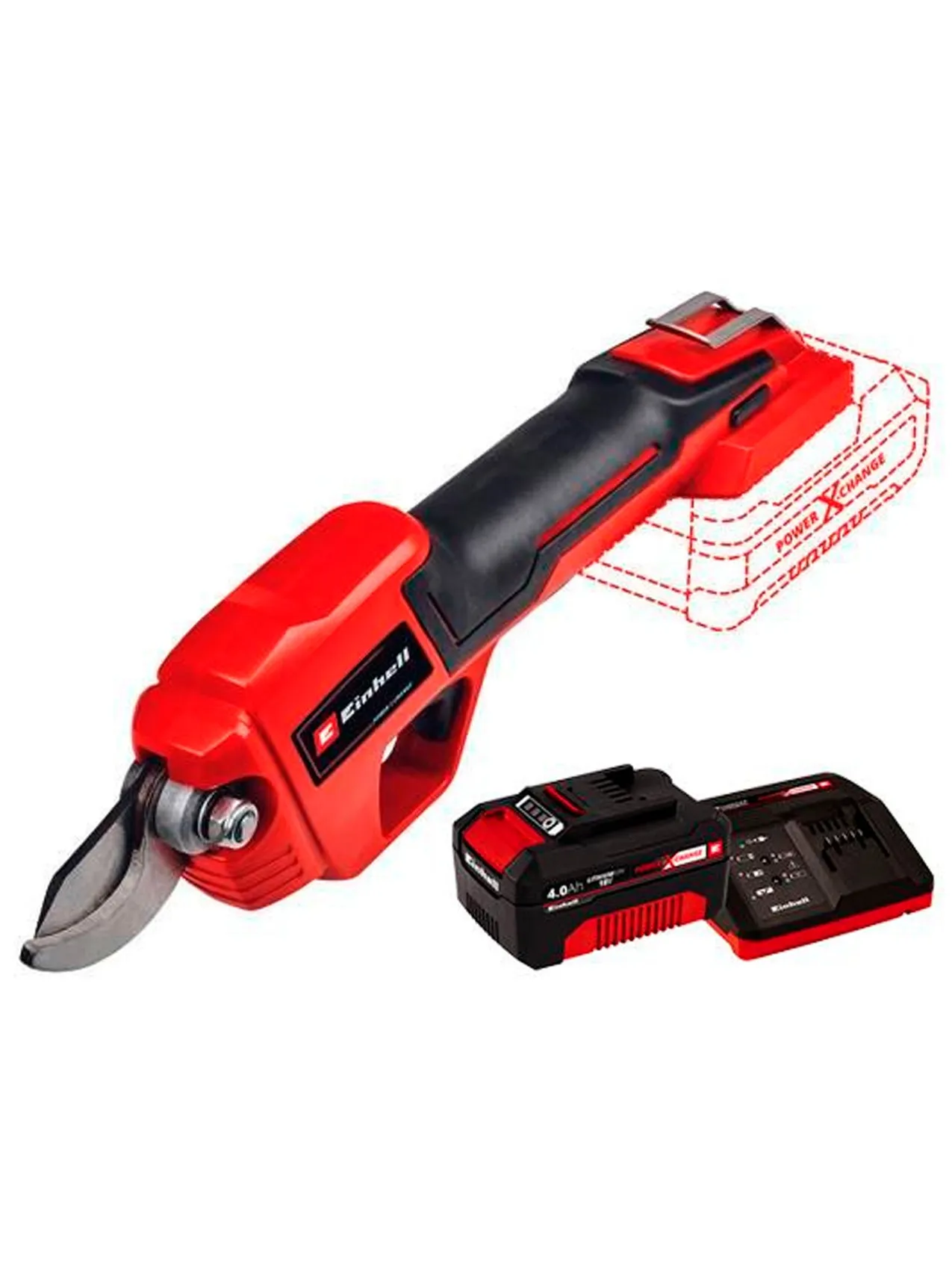 Изображение товара Аккумуляторный секатор Einhell PXC GE-LS 18 Li-Solo 28 мм